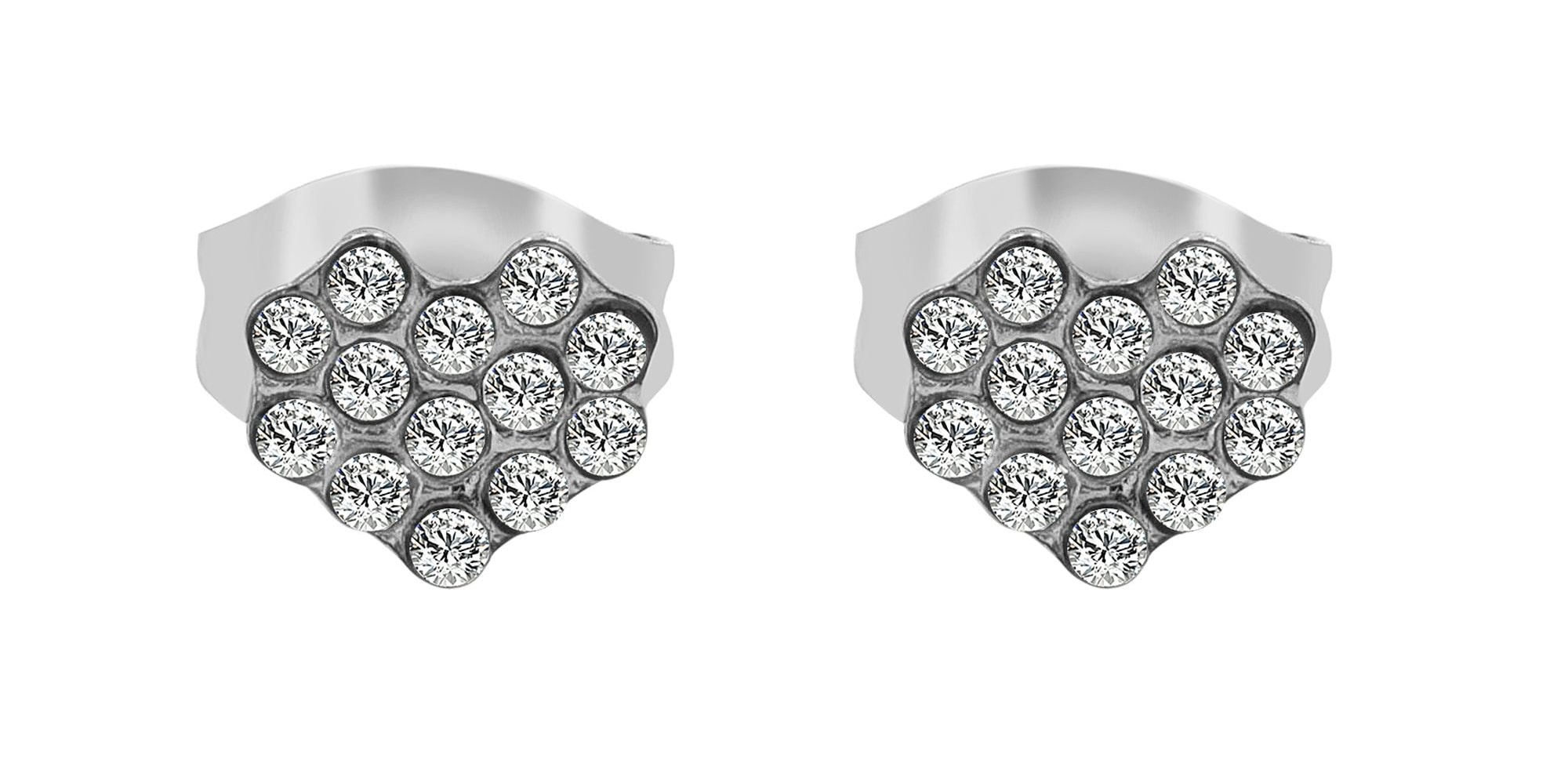 Adelia´s Paar Ohrhänger "Ohrringe – Ohrstecker aus Edelstahl mit Strass Steinchen" Schöne Geschenkidee zum einen besonderen Tag
