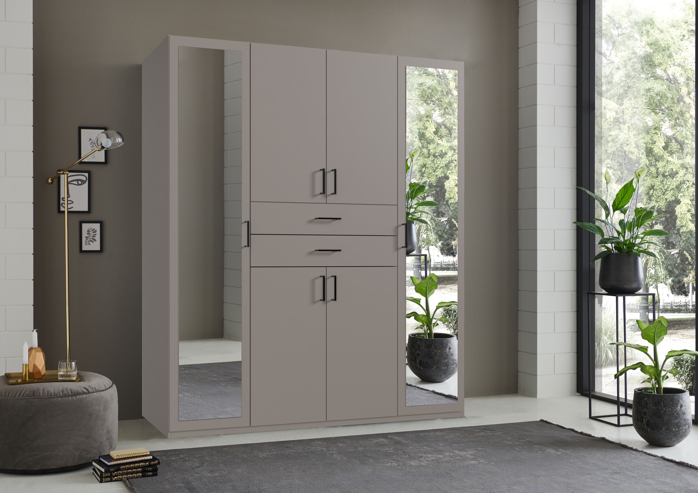 Wimex Kleiderschrank "Diver Drehtürenschrank mit Spiegel, 180, 225 o. 270cm günstig online kaufen
