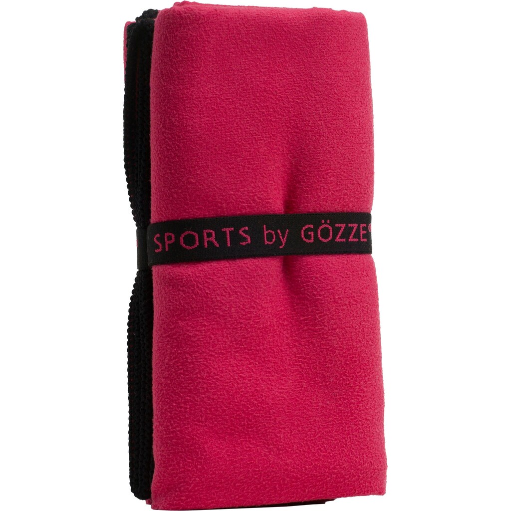 Gözze Sporthandtuch »Sports by Gözze«, (1 St.), im Set, schnell trocknend, Mikrofaser, für Sport, Reisen & Camping