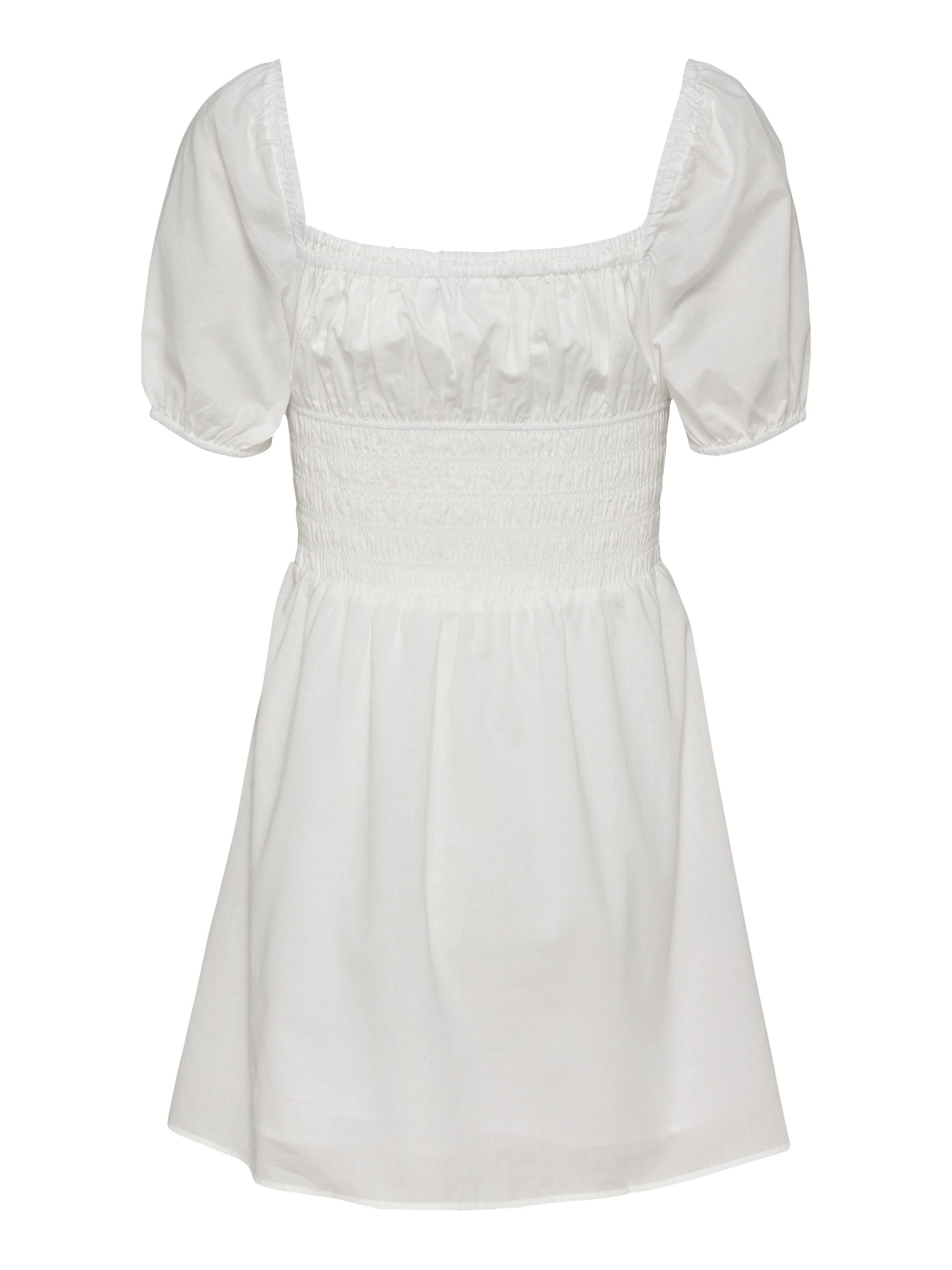 Tommy Jeans Babydollkleid »TJW COTTON VOILE MINI DRESS EXT«, in Mini-Länge, mit Raffungen