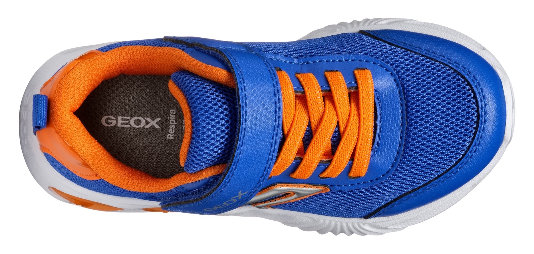 Geox Sneaker »J ASSISTER BOY Blinkschuh«, Sportschuh, Klettschuh mit auffällig blinkender Sohle