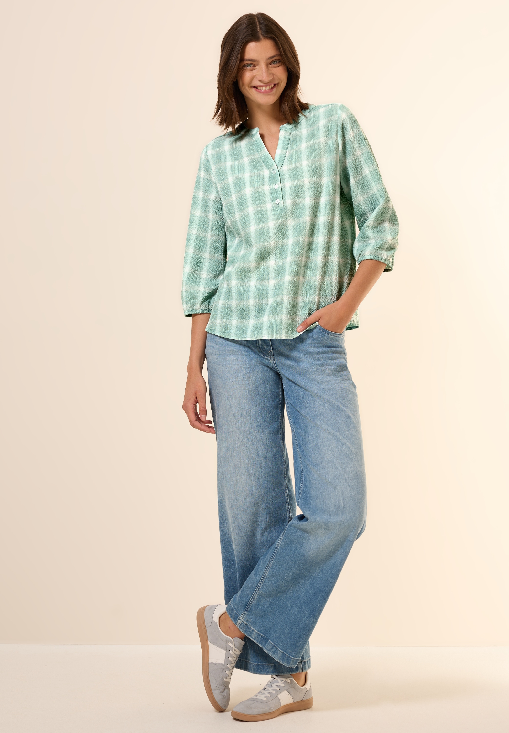 Thumbnail - Cecil Karobluse mit 3/4 Ärmeln