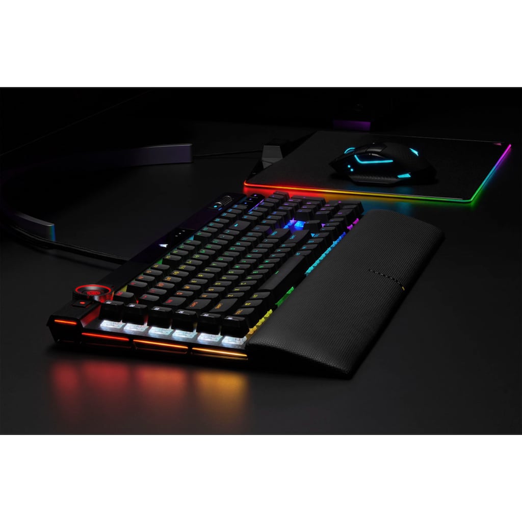 Corsair Gaming-Tastatur »Corsair K100 RGB«, (Handgelenkauflage-Multimedia-Tasten-programmierbare G-Tasten)