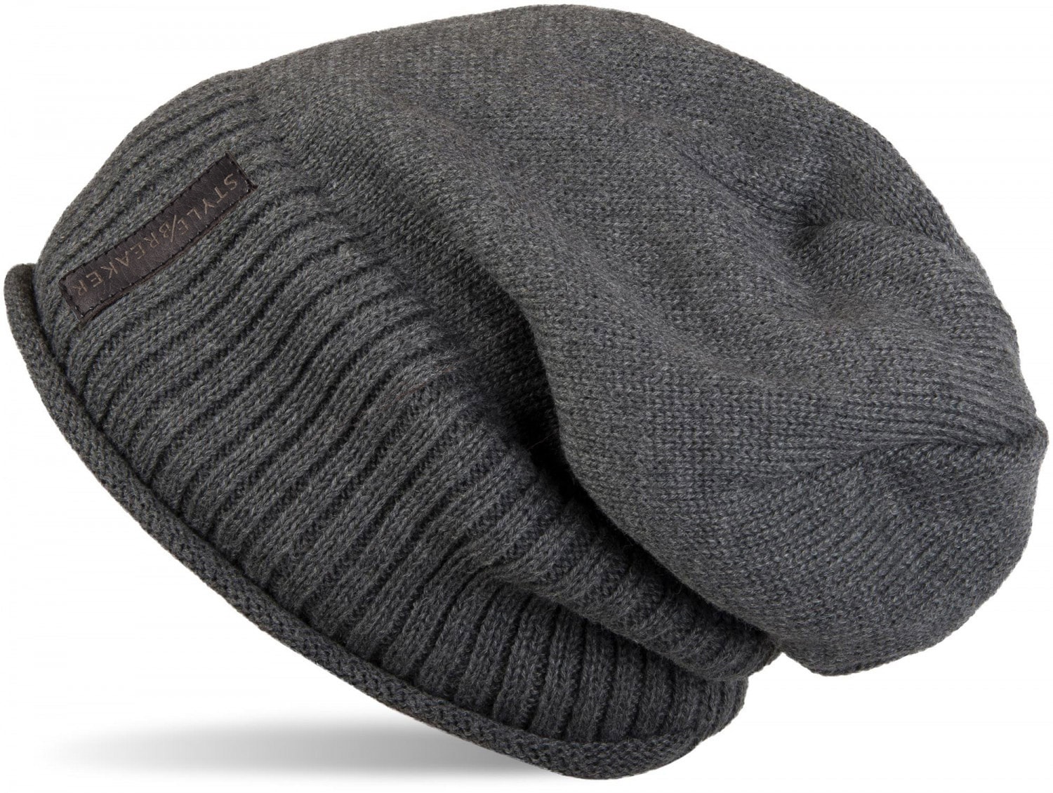 styleBREAKER Strickmütze "Feinstrick Beanie mit Teddyfleece" 1 Stk.