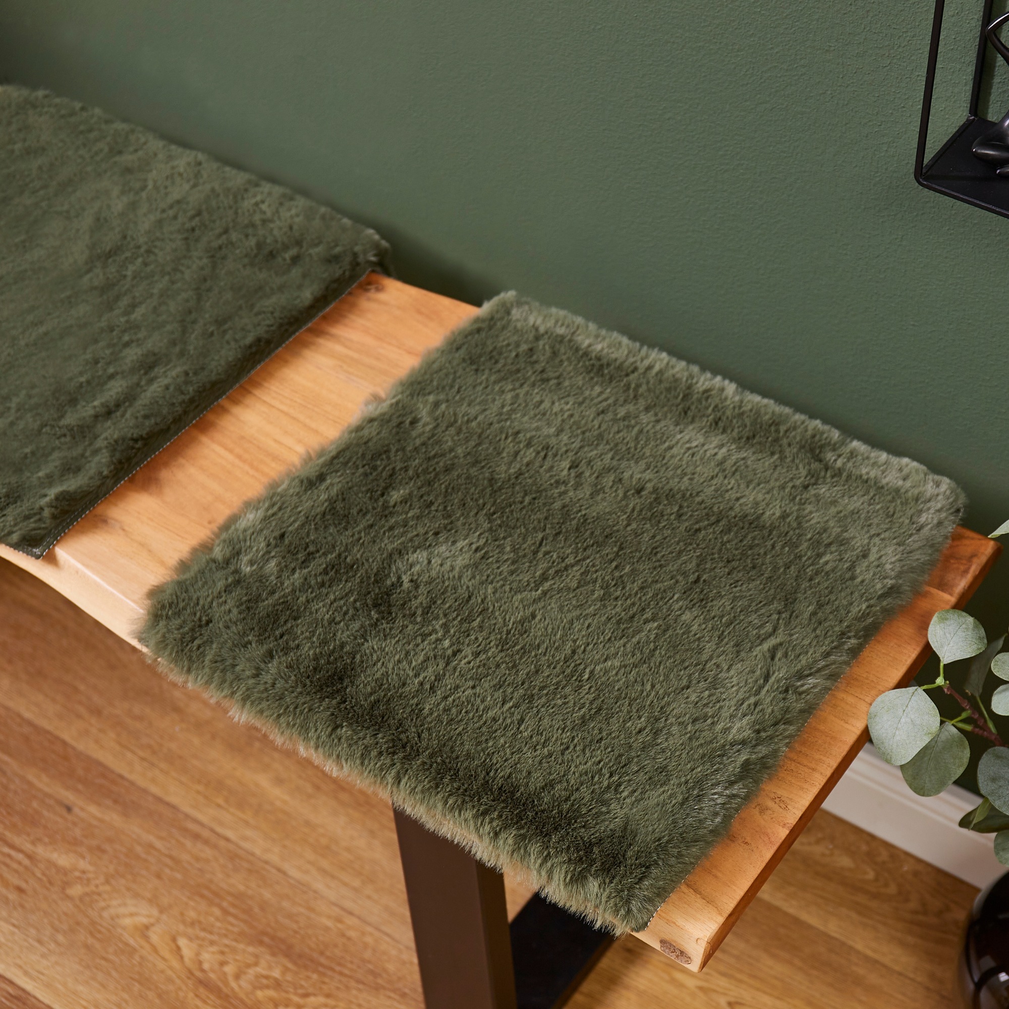 LUXOR living Stuhlkissen "Sitzauflage Novara" Kunstfell, rund oder eckig, s günstig online kaufen