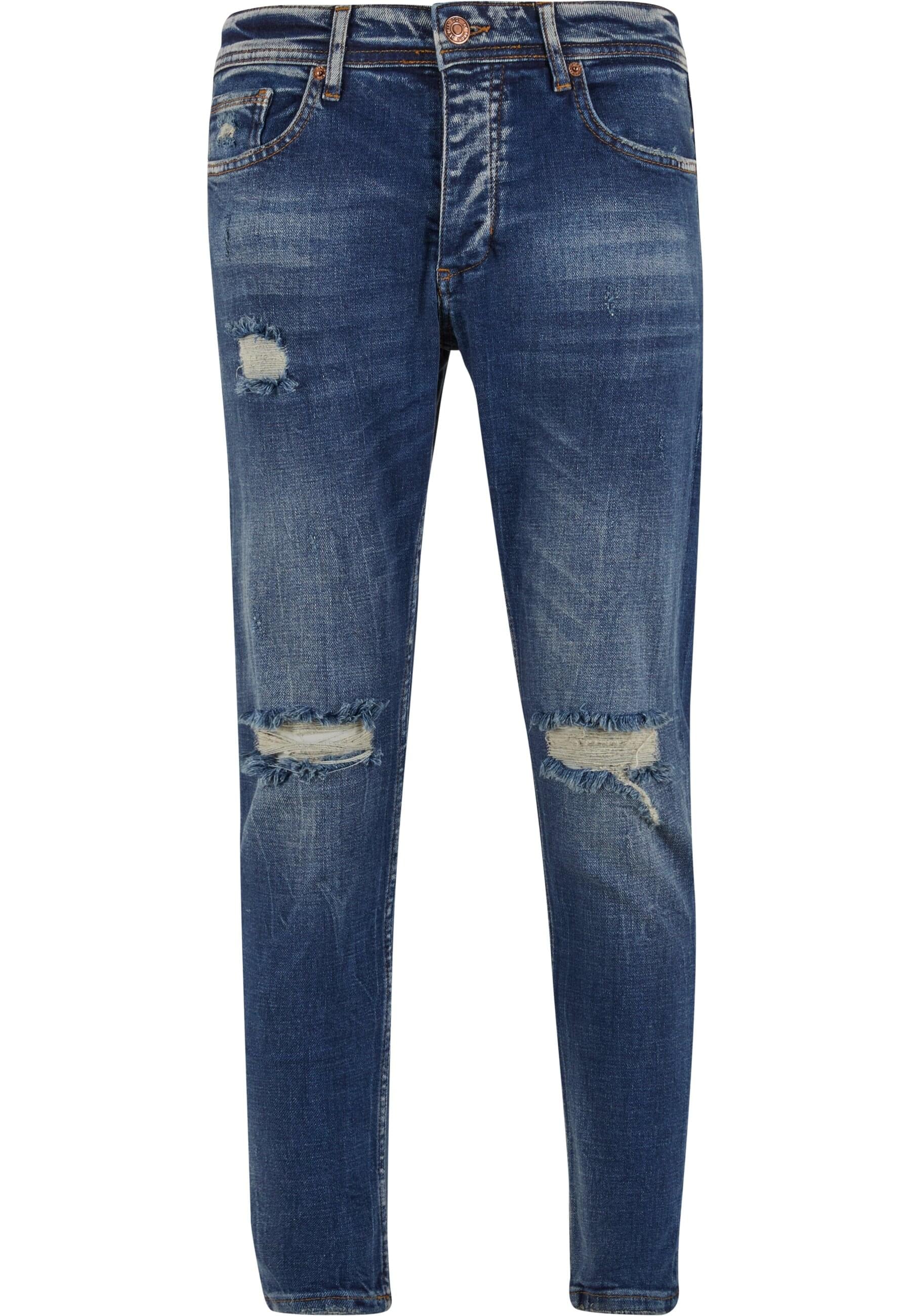 2Y Studios Bequeme Jeans "2Y Studios Herren 2Y Destroyed Tapered Fit Denim" günstig online kaufen
