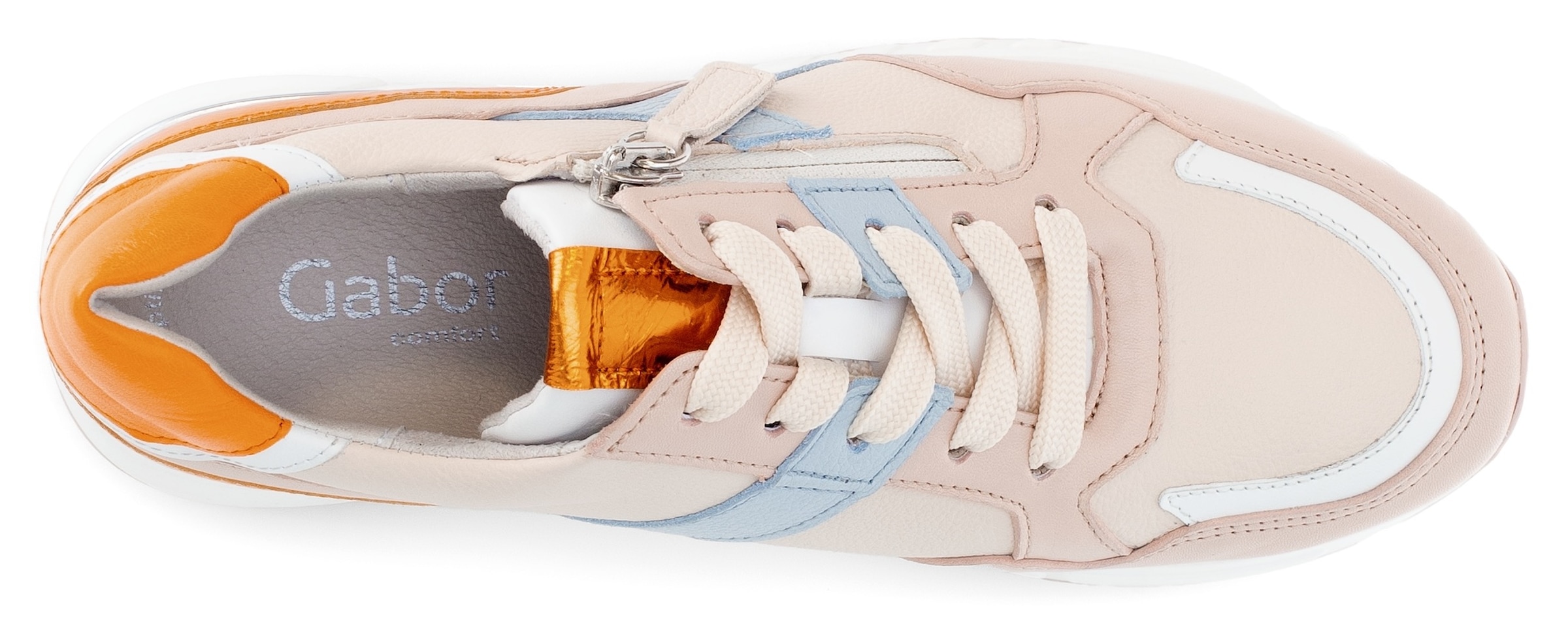 Gabor Keilsneaker »DAVOS«, Halbschuh, Freiezitschuh, Schnürschuh in Weite H (=sehr weit)
