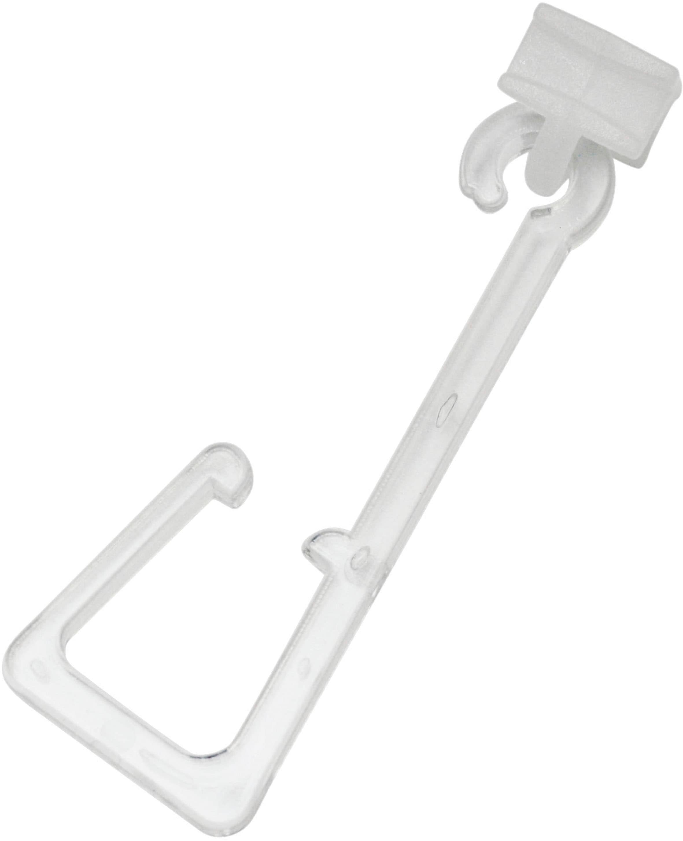 Gardinenhaken, transparent, SCHÖNER WOHNEN-KOLLEKTION, Kunststoff, Gardinenbefestigungen, "Haken für Stoffösen mit Gleiter", Serie Einzelprogramm