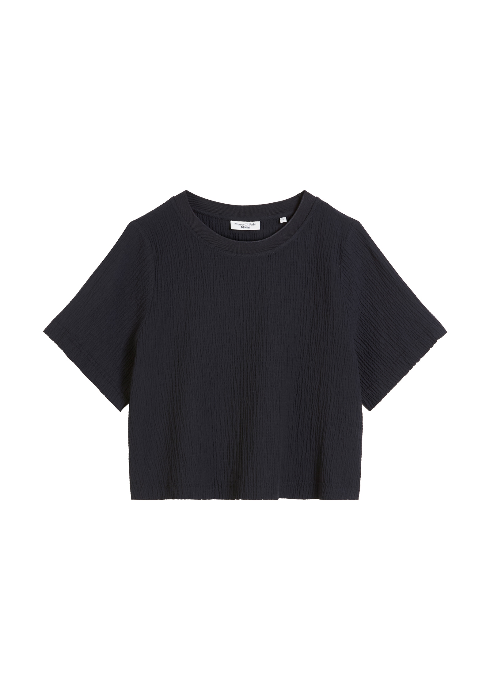Marc OPolo DENIM Blusenshirt, relaxed fit, mit markanter Struktur, cropped günstig online kaufen