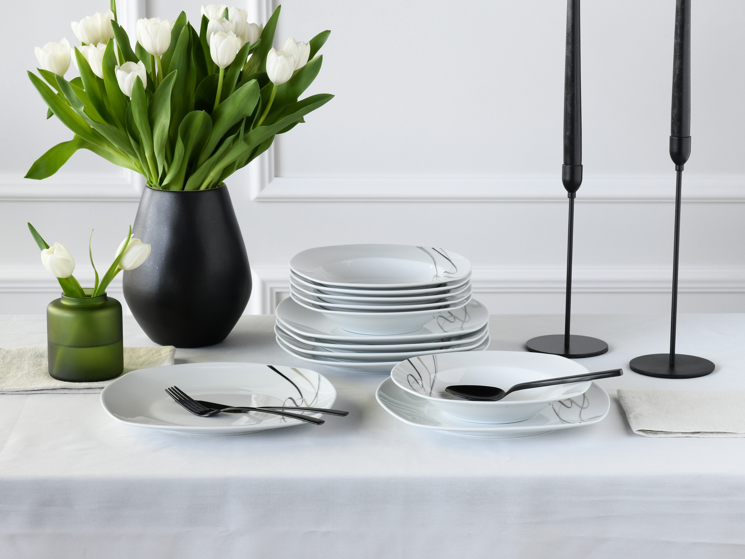 CreaTable Tafelservice "Amelie Piazza, Tafel-Service 12-tlg" Teller Set, El günstig online kaufen