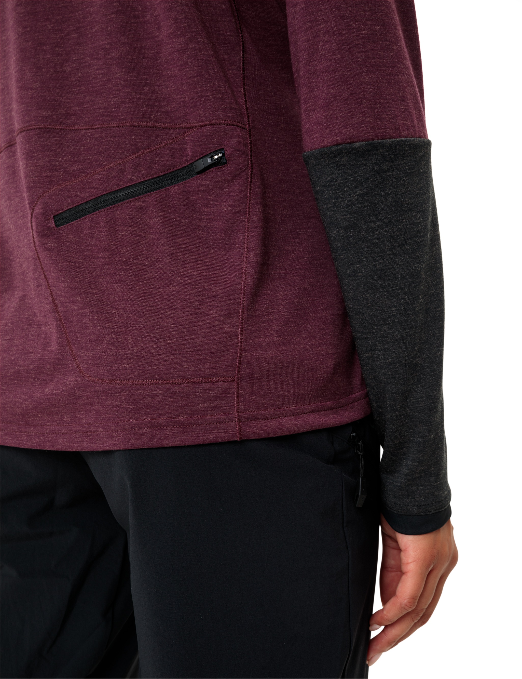 Thumbnail - VAUDE Funktionsshirt "WOMENS TREMALZO LS SHIRT" 1 Stk. tlg. Rückentasche mit gewendetem Reißverschluss