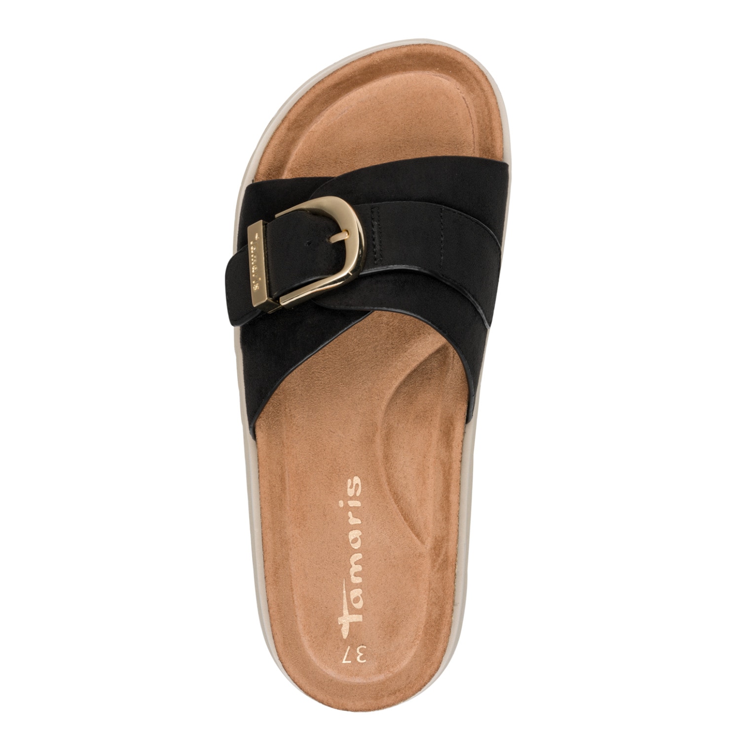 Tamaris Pantolette  Sommerschuh, Plateauschuh mit modischer Schnalle,