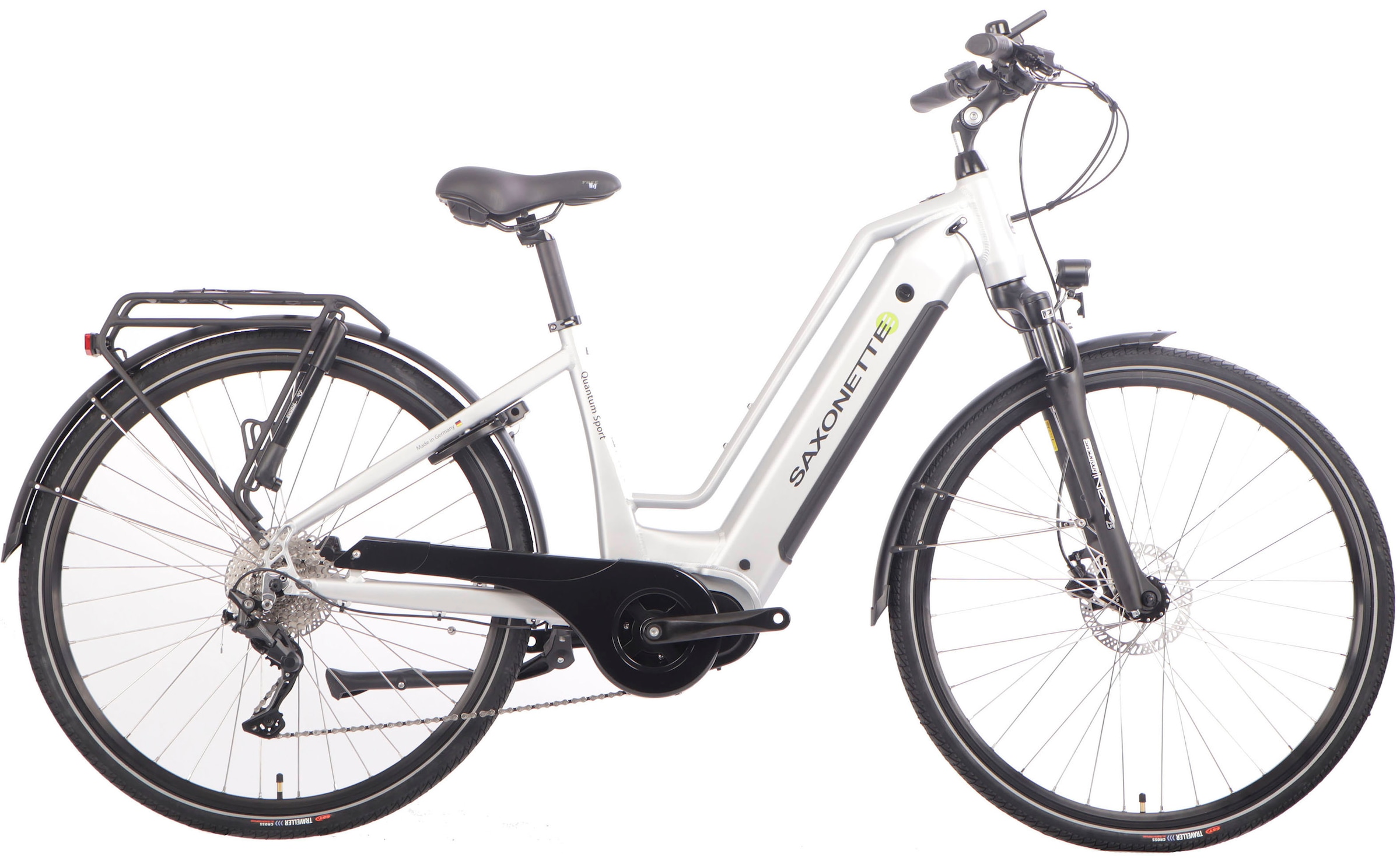 SAXONETTE E-Bike »Quantum Sport«, 10 Gang, Shimano, Mittelmotor 250 W