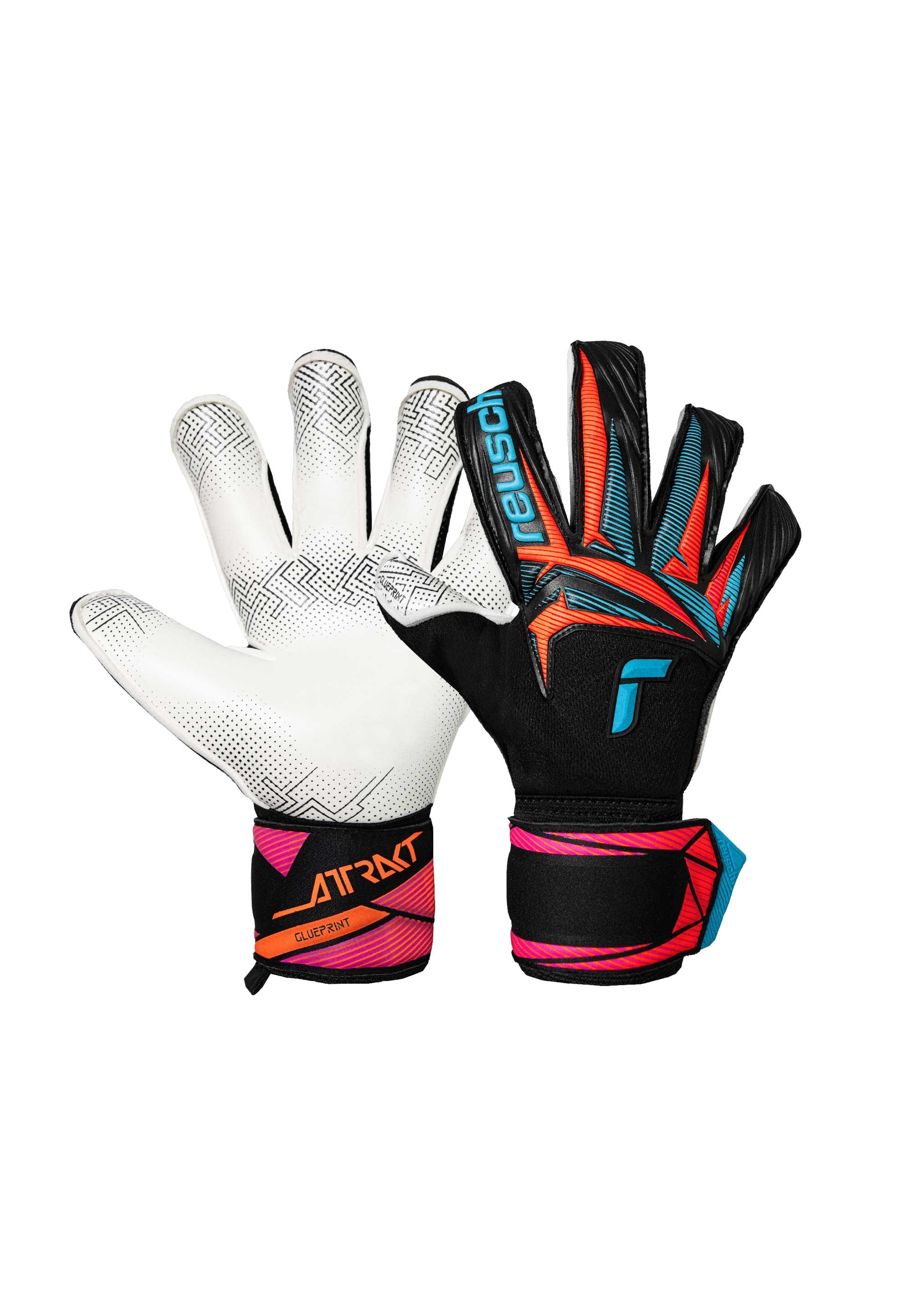 Reusch Torwarthandschuhe "Attrakt Advance Evolution Glueprint" mit atmungsaktiven Mesh-Einsätzen