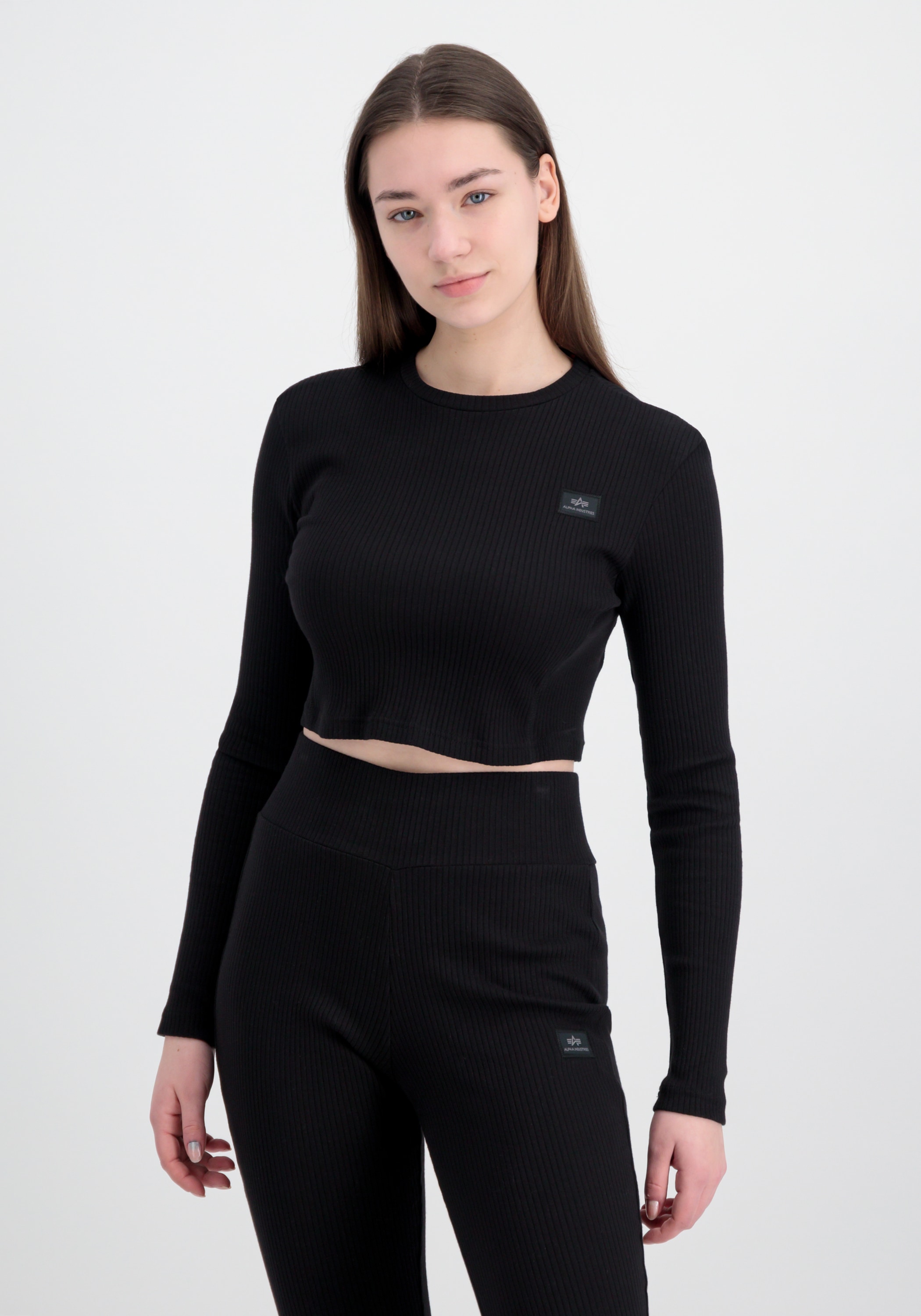 Alpha Industries Longsleeve "Alpha Industries Women - Longsleeves X-Fit Rib LS C Wmn"