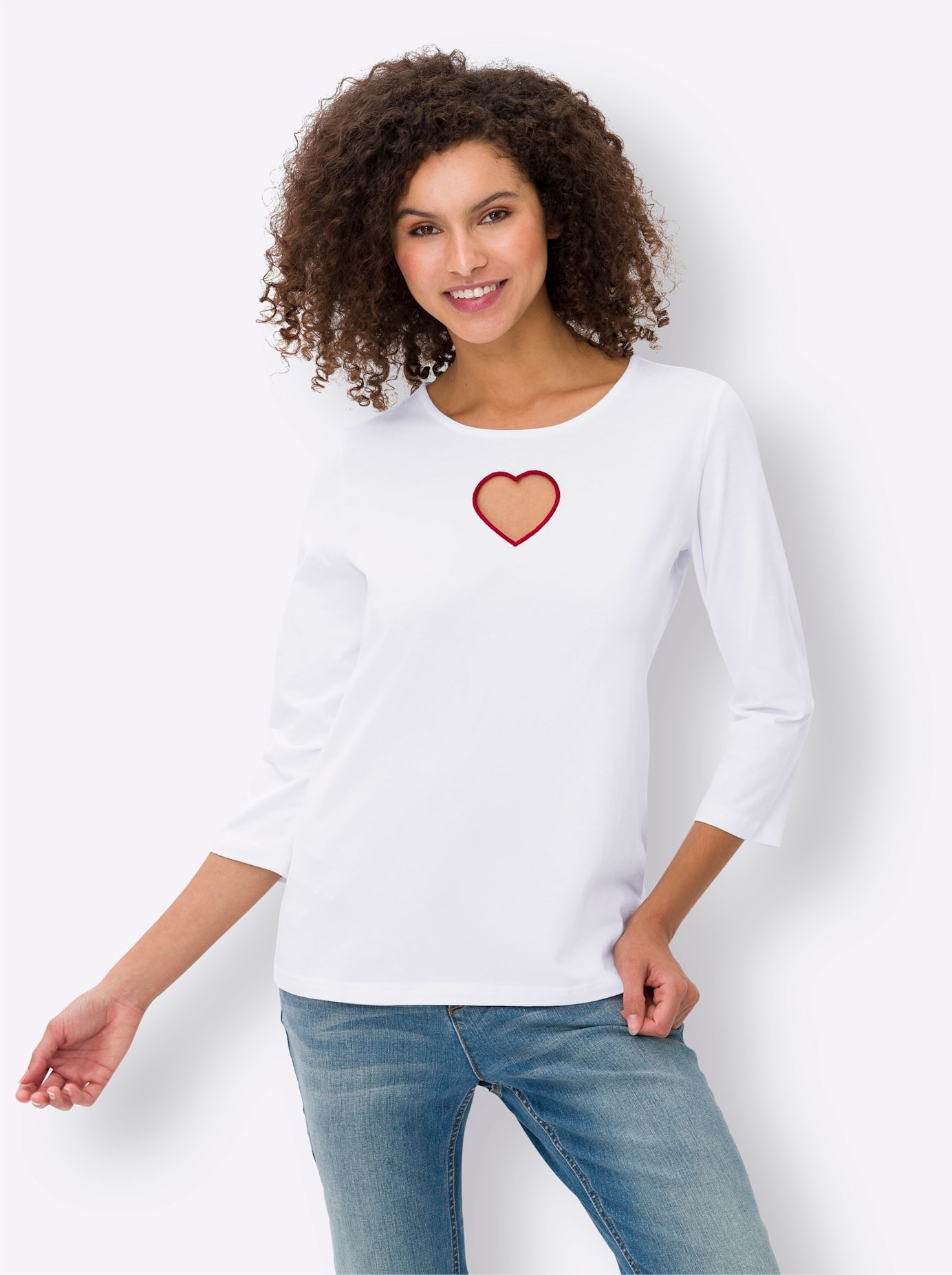 heine Rundhalsshirt »Shirt«, (1 tlg.)
