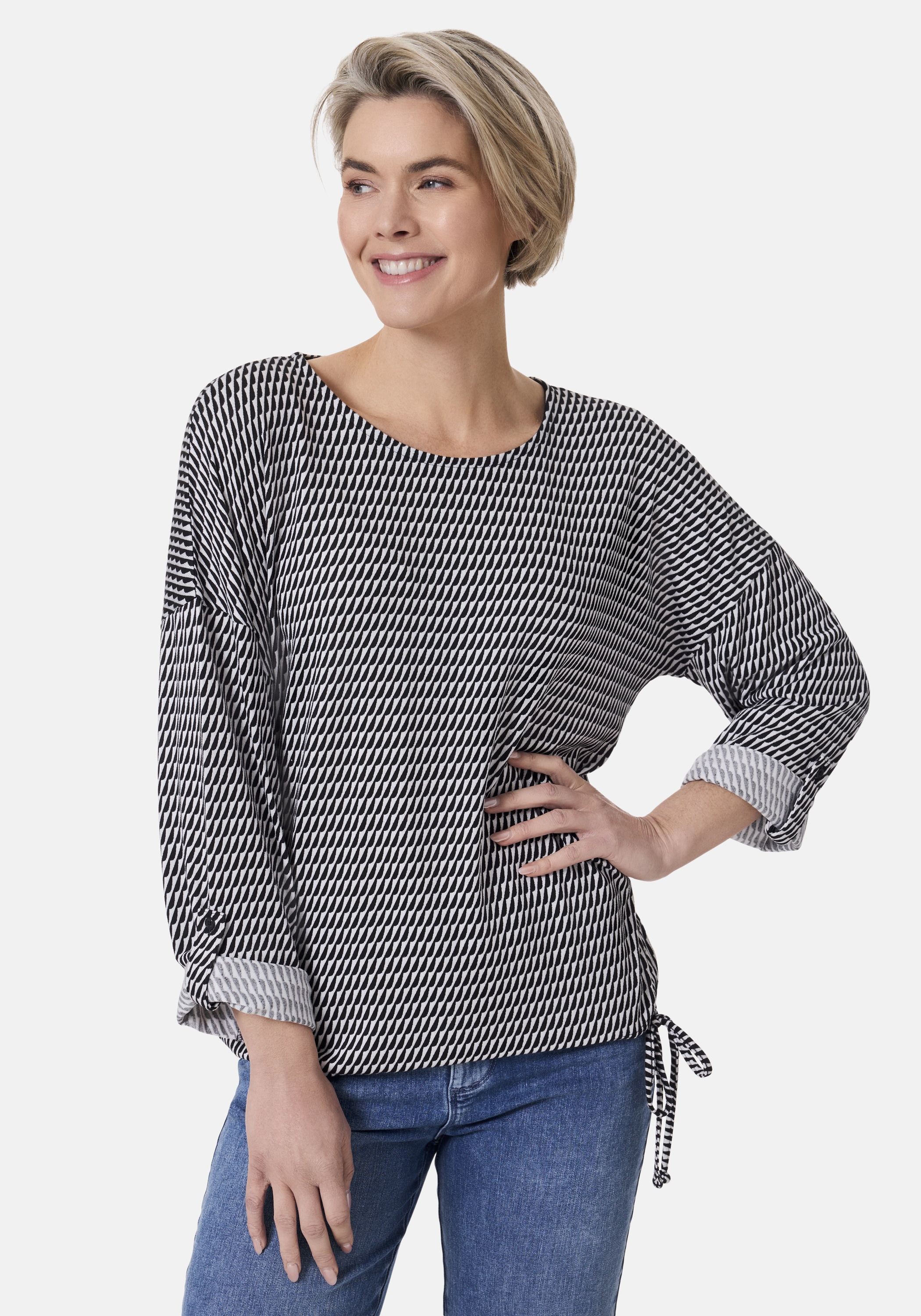STOOKER WOMEN "CARLY Langarmshirt Rundhals" Loose Fit Shirt Rundhals Langarm für Damen