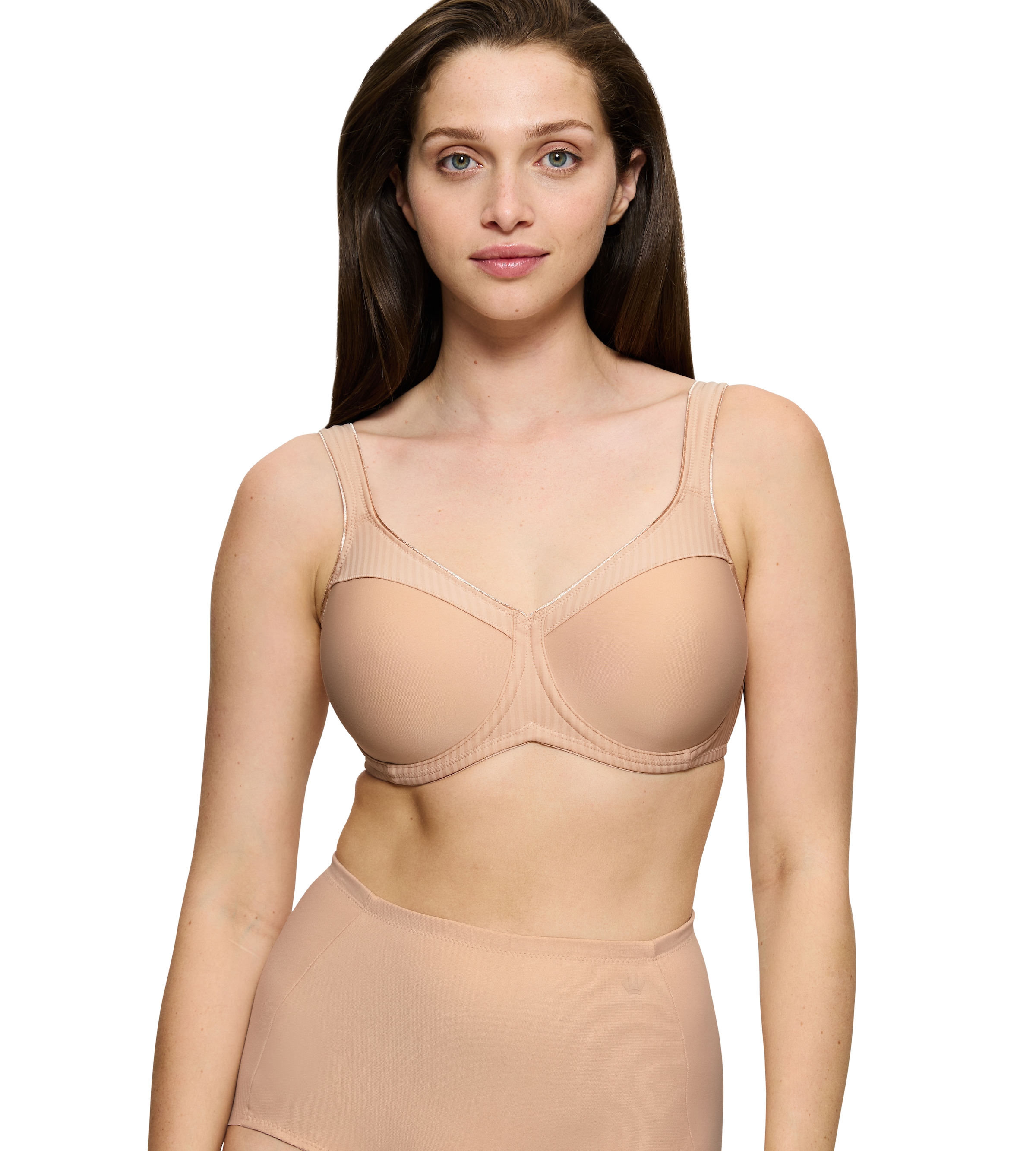 Triumph Minimizer-BH "Modern Soft+Cotton" verkleinert die Brust optisch um eine Cup-Größe