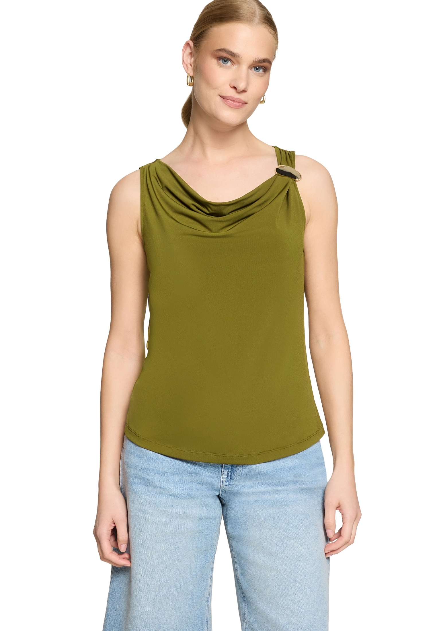 Zero T-Shirt »Damen mit Wasserfallausschnitt« 1 Material