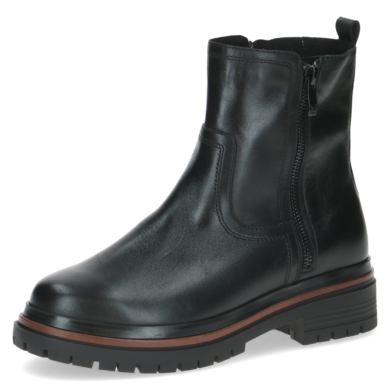 Caprice Chelseaboots, Blockabsatz, Stiefelette mit Zierreißverschluss an de günstig online kaufen