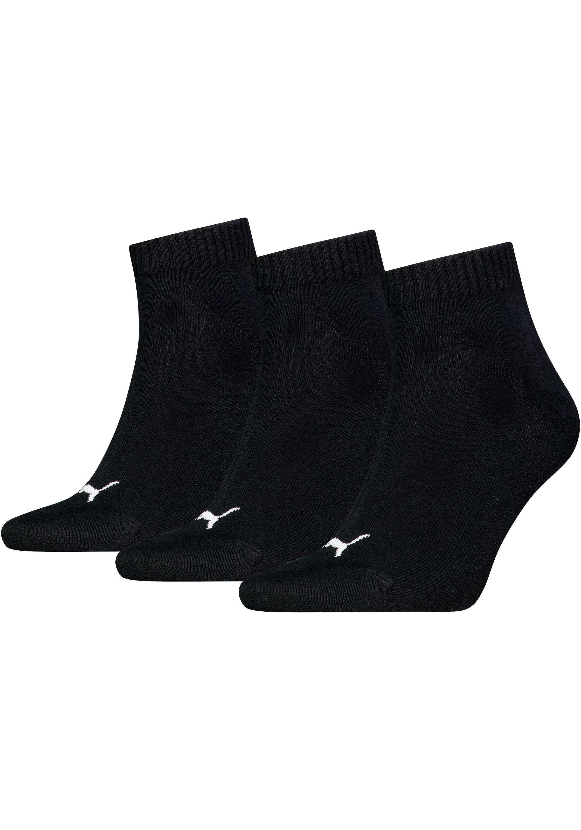 PUMA Kurzsocken "PUMA UNISEX QUARTER PLAIN 3P" 3 Paar, 3 Paar tlg. Atmungsa günstig online kaufen