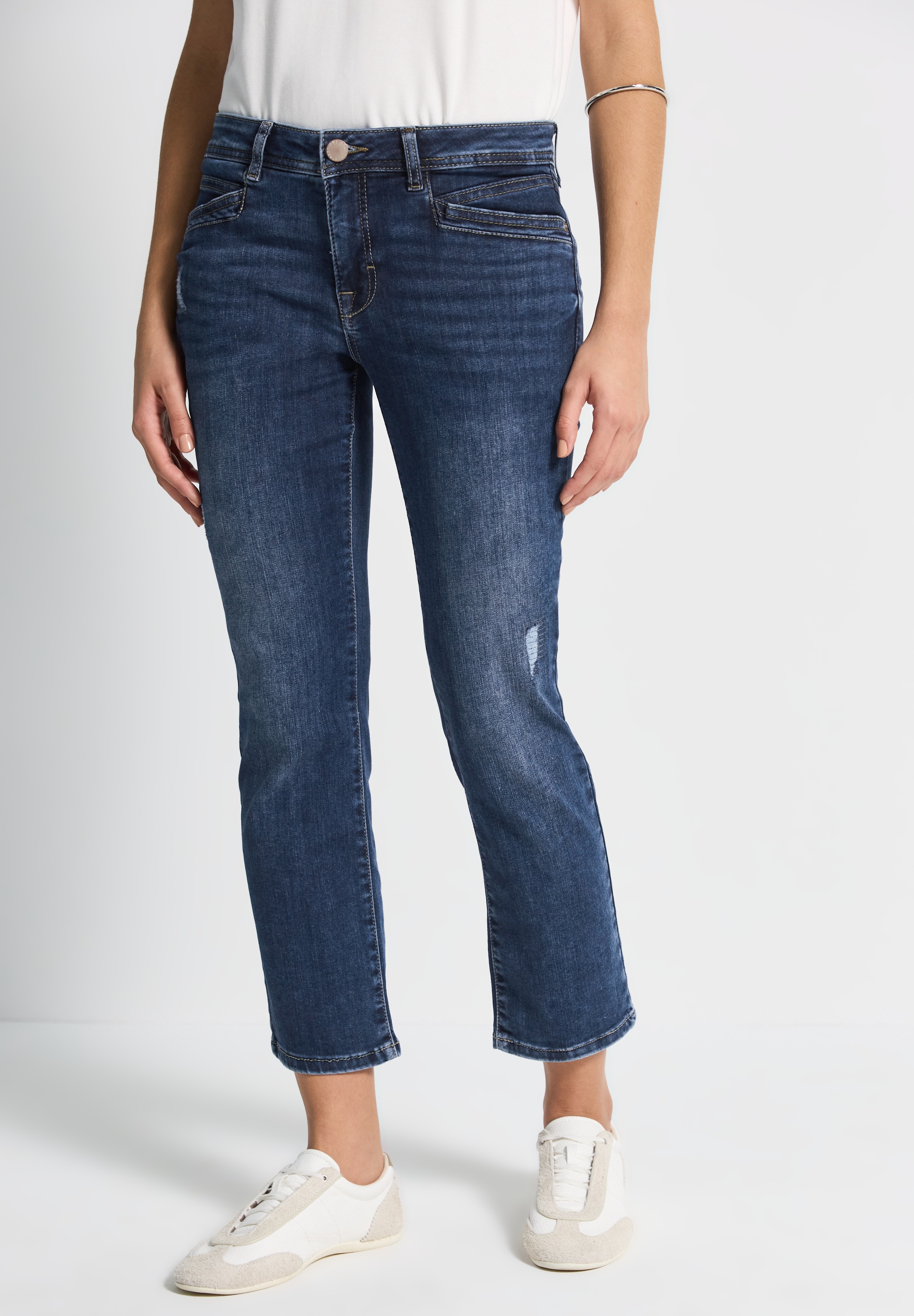 STREET ONE STUDIO Slim-fit-Jeans, Middle Waist günstig online kaufen