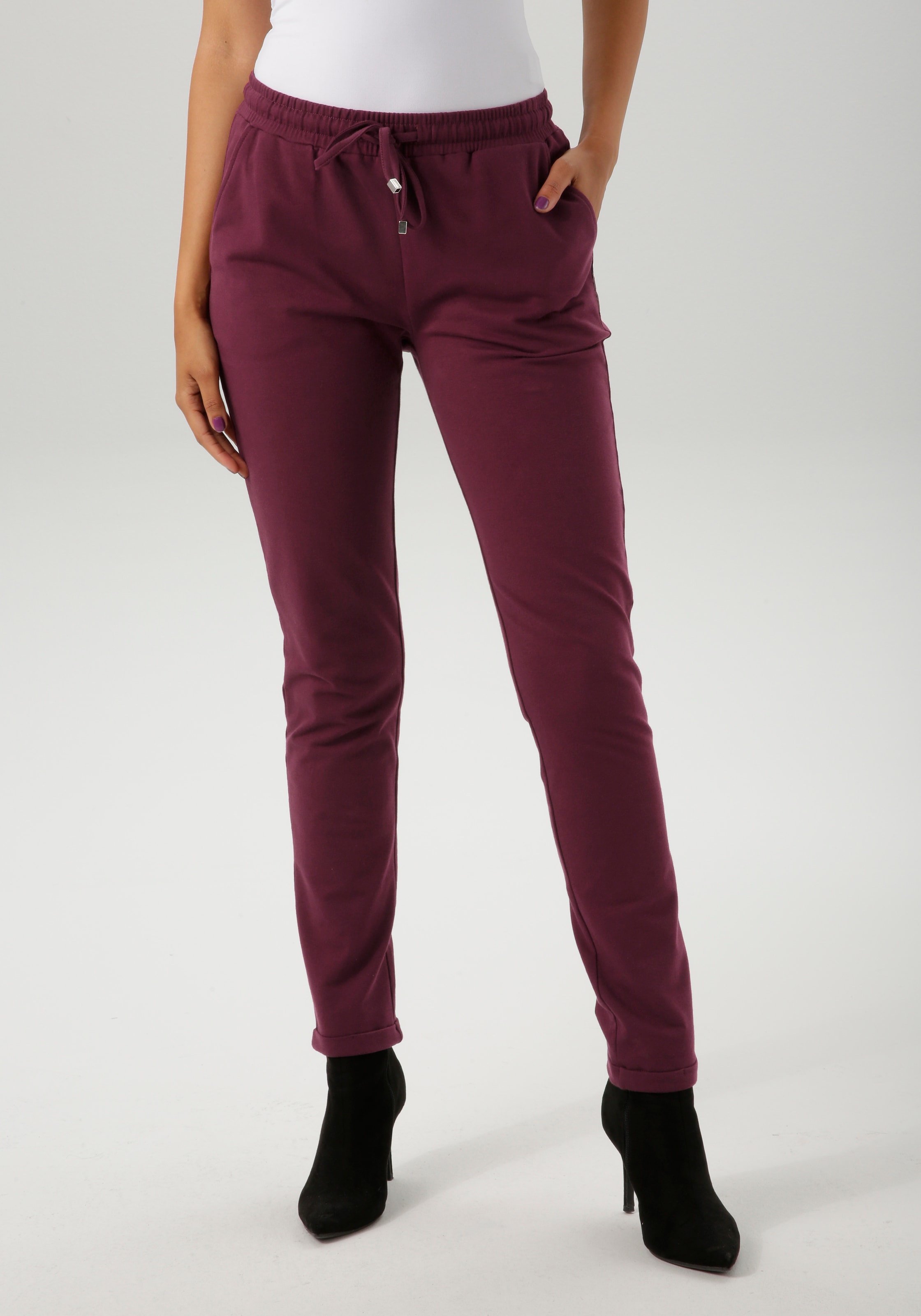Aniston CASUAL Schlupfhose, mit seitlichem ANISTON-Label günstig online kaufen