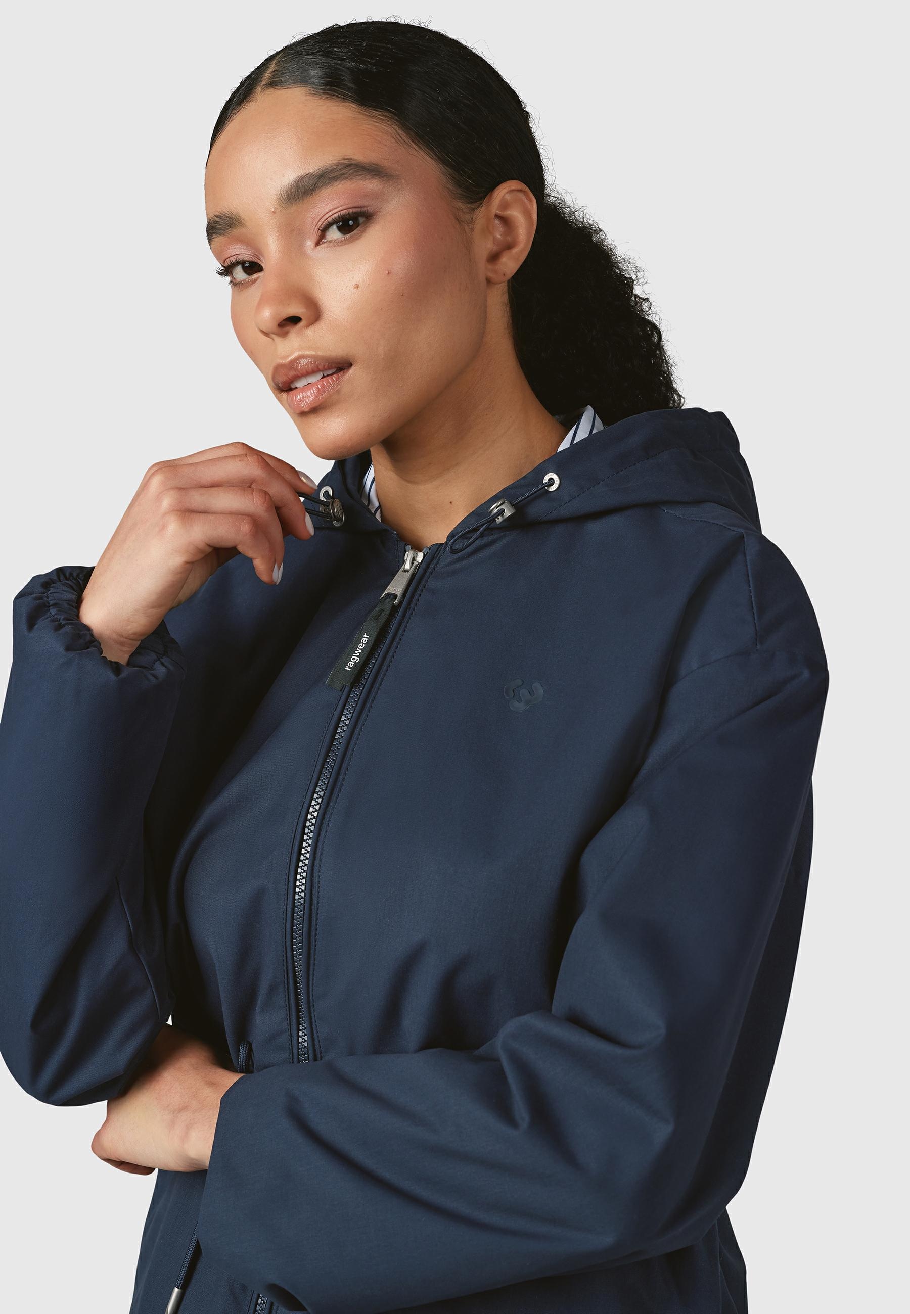 Ragwear Outdoorjacke »Monadissimo B«, mit Kapuze, Leichte Kapuzenjacke mit Taillenzugband