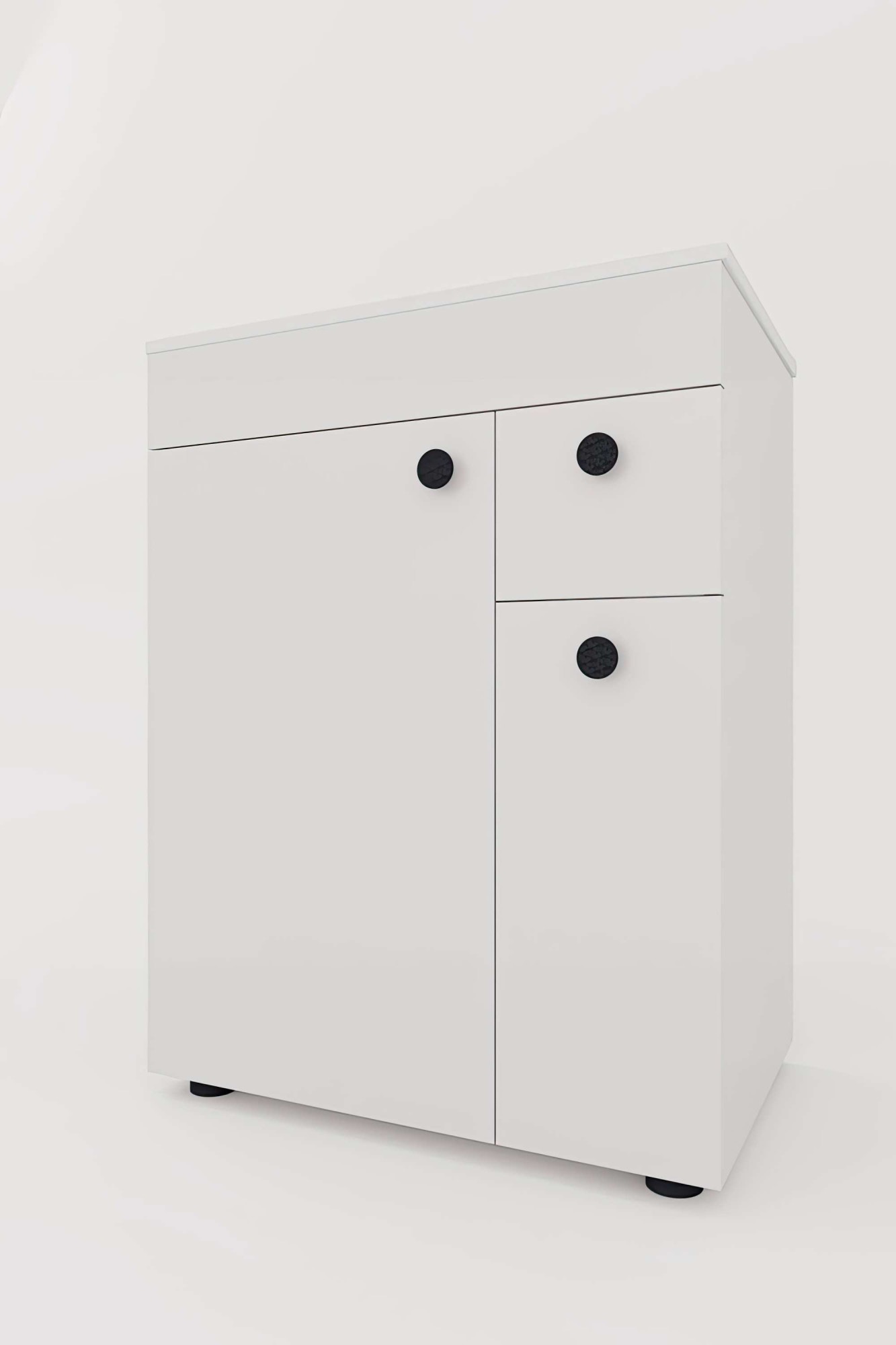 welltime Badmöbel-Set »Badmöbel-Set Braga, Schrank mit Waschbecken, Hängeschrank und Spiegel«, WBU mit Wachbecken und Hängeschrank inkl. LED-Beleuchtung, Spiegel