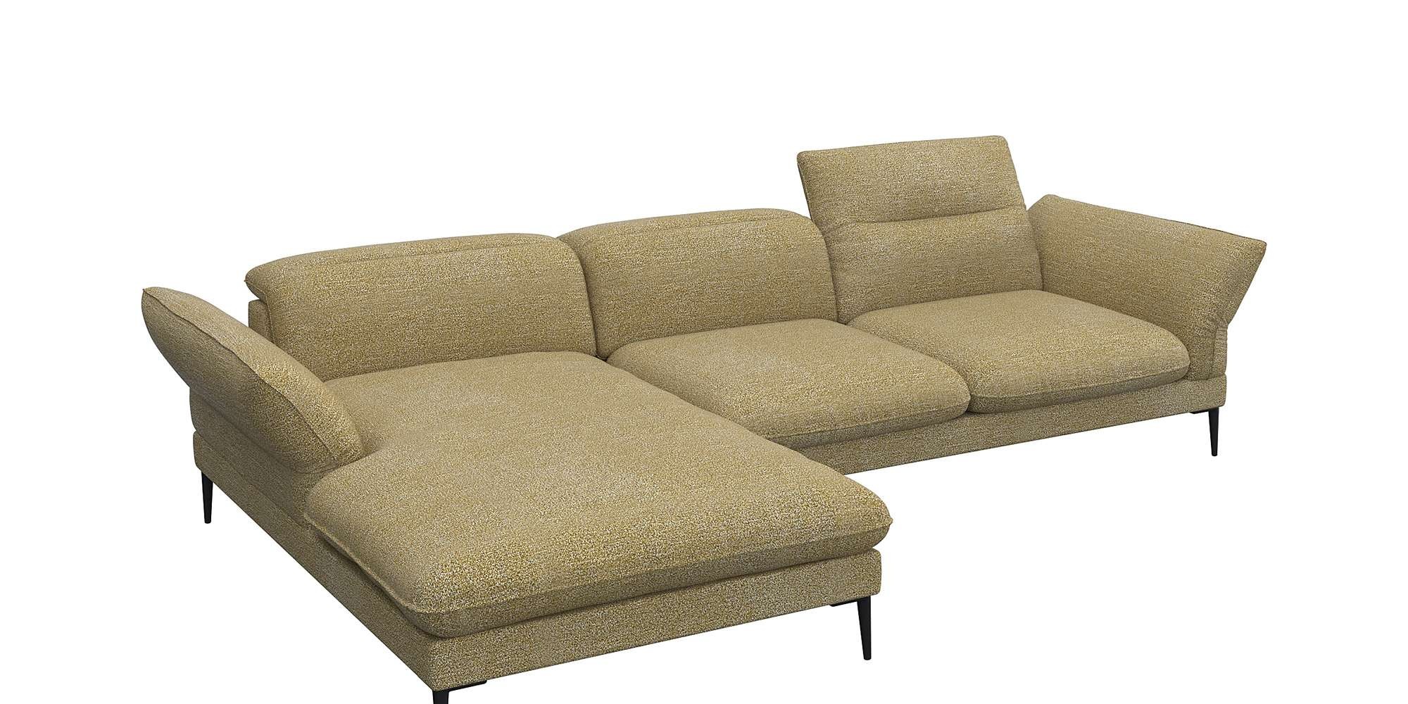 FLEXLUX Ecksofa "Salino, Funktionssofa mit Recamiere, Relaxsofa, Ecksofa", günstig online kaufen