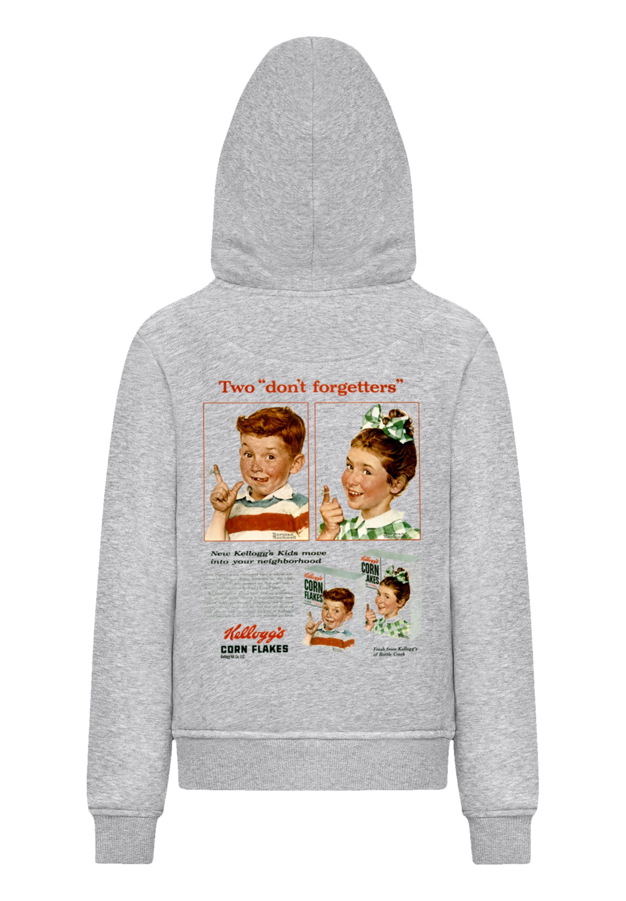 F4NT4STIC Kapuzenpullover »Kellogg's Corn Flakes Cereal Box Children Retro«, Premium Qualität