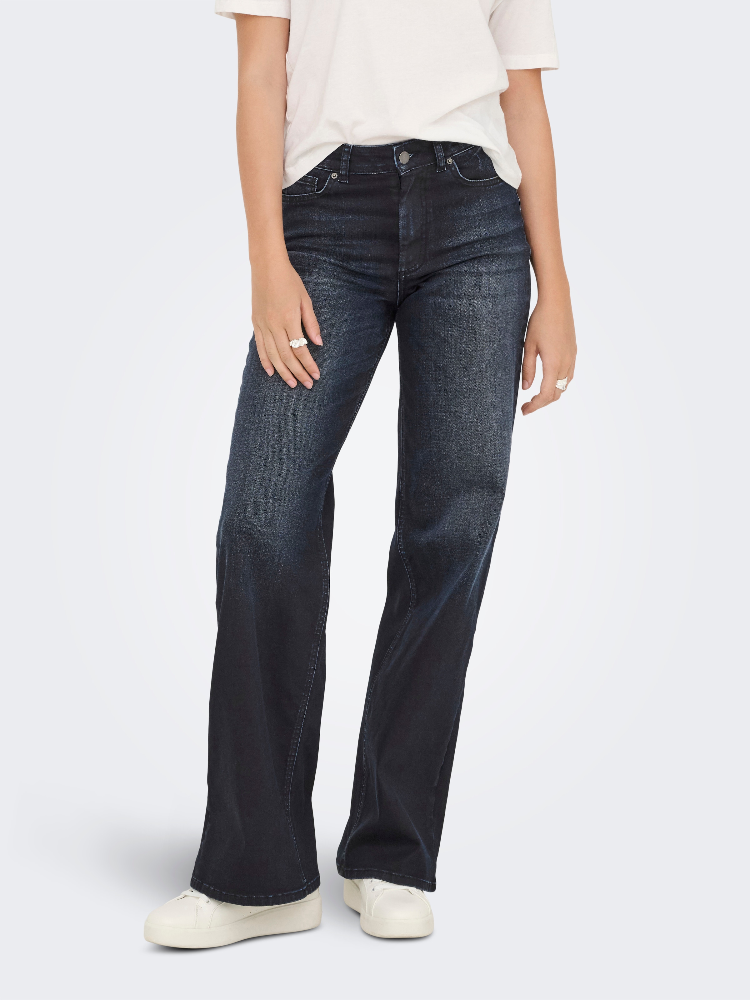 ONLY High-waist-Jeans "ONLMADISON BLUSH HW WD COAT DNM REA6NOOS" günstig online kaufen