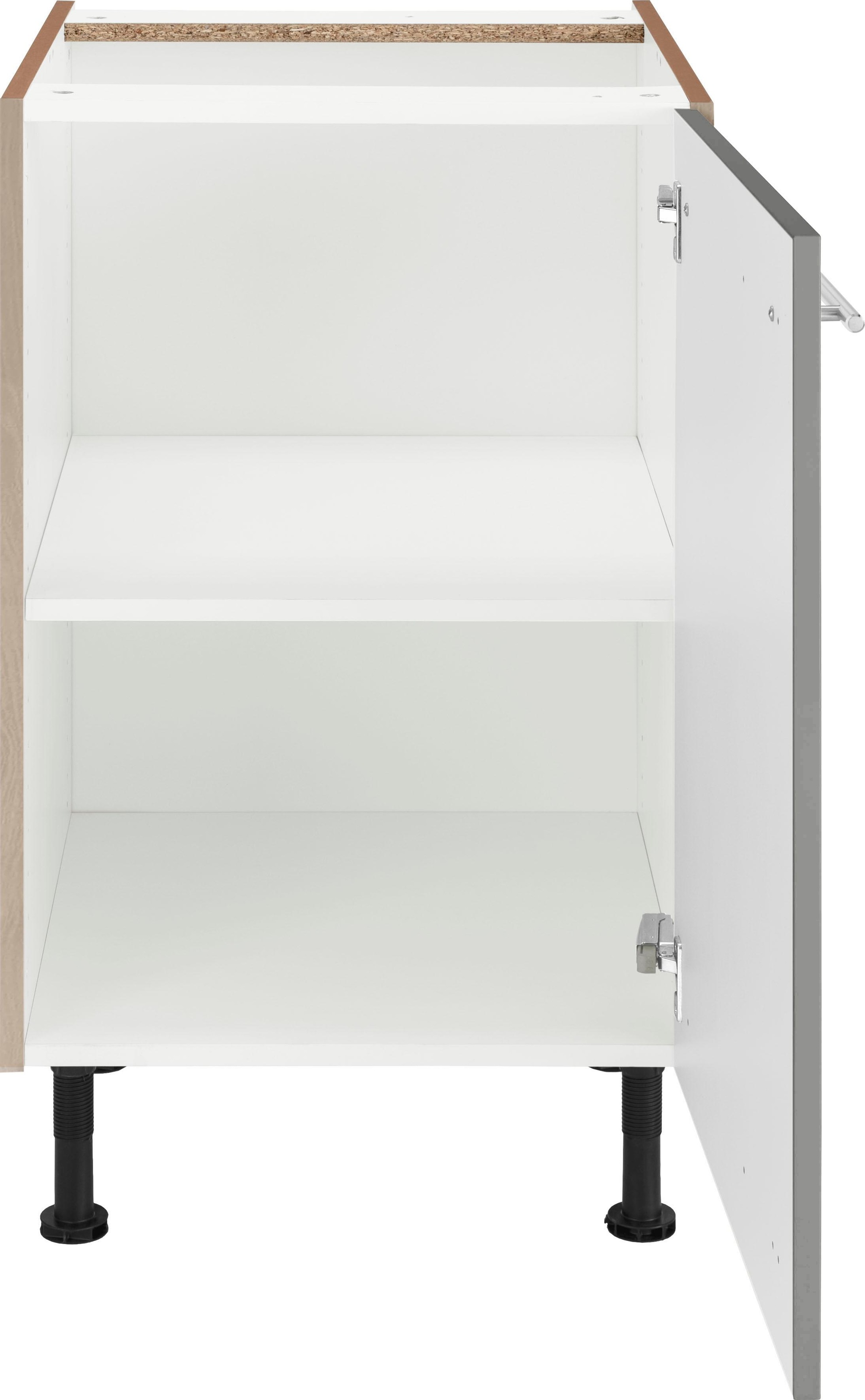 OPTIFIT Unterschrank »Bern«, 50 cm breit, mit 1 Tür mit höhenverstellbaren Füßen, mit Metallgriff