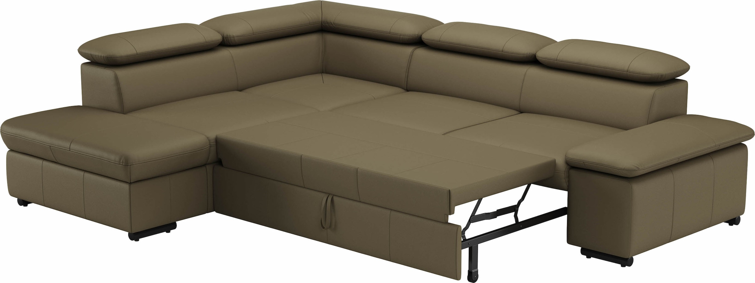 sit&more Ecksofa »Alcudia L-Form«, mit Armteilverstellung, optional Kopfteilverstellung und Bettfunktion