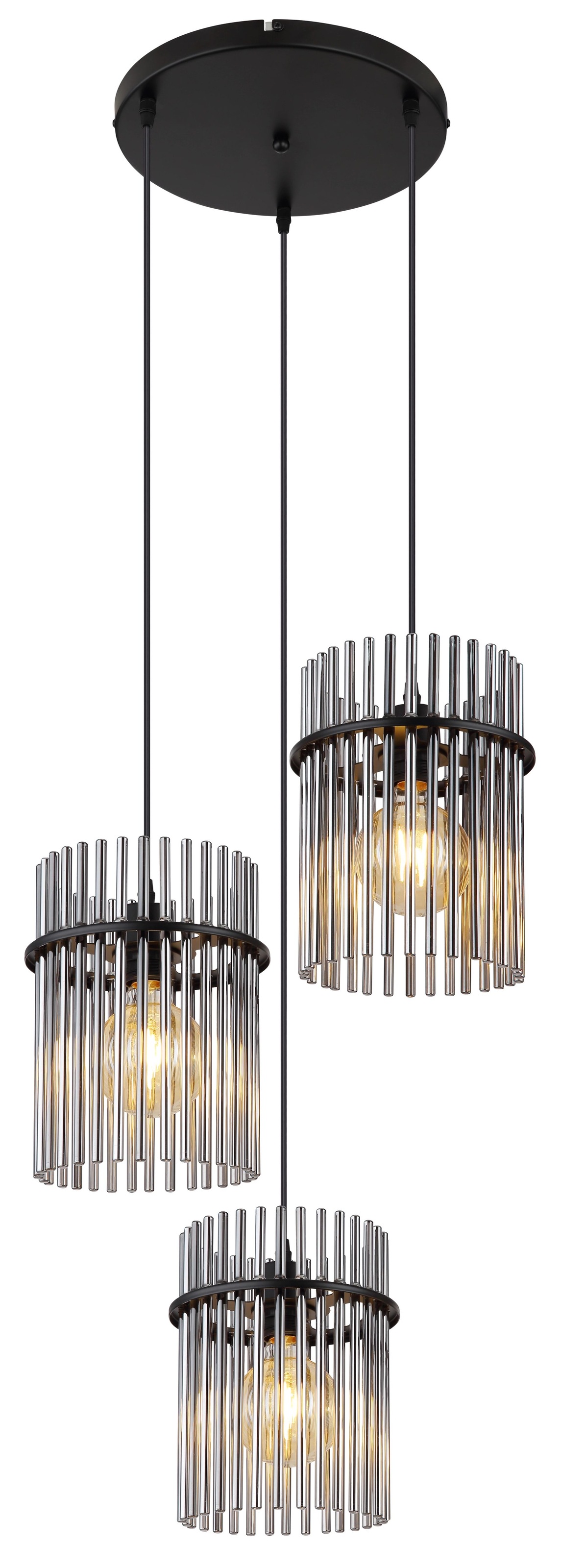 GLOBO LIGHTING Pendelleuchte »GORLEY« E27 1 Stk. Design Glasstäbe, Deckenlampe, Wohnzimmer, Esszimmer, Hängelampe