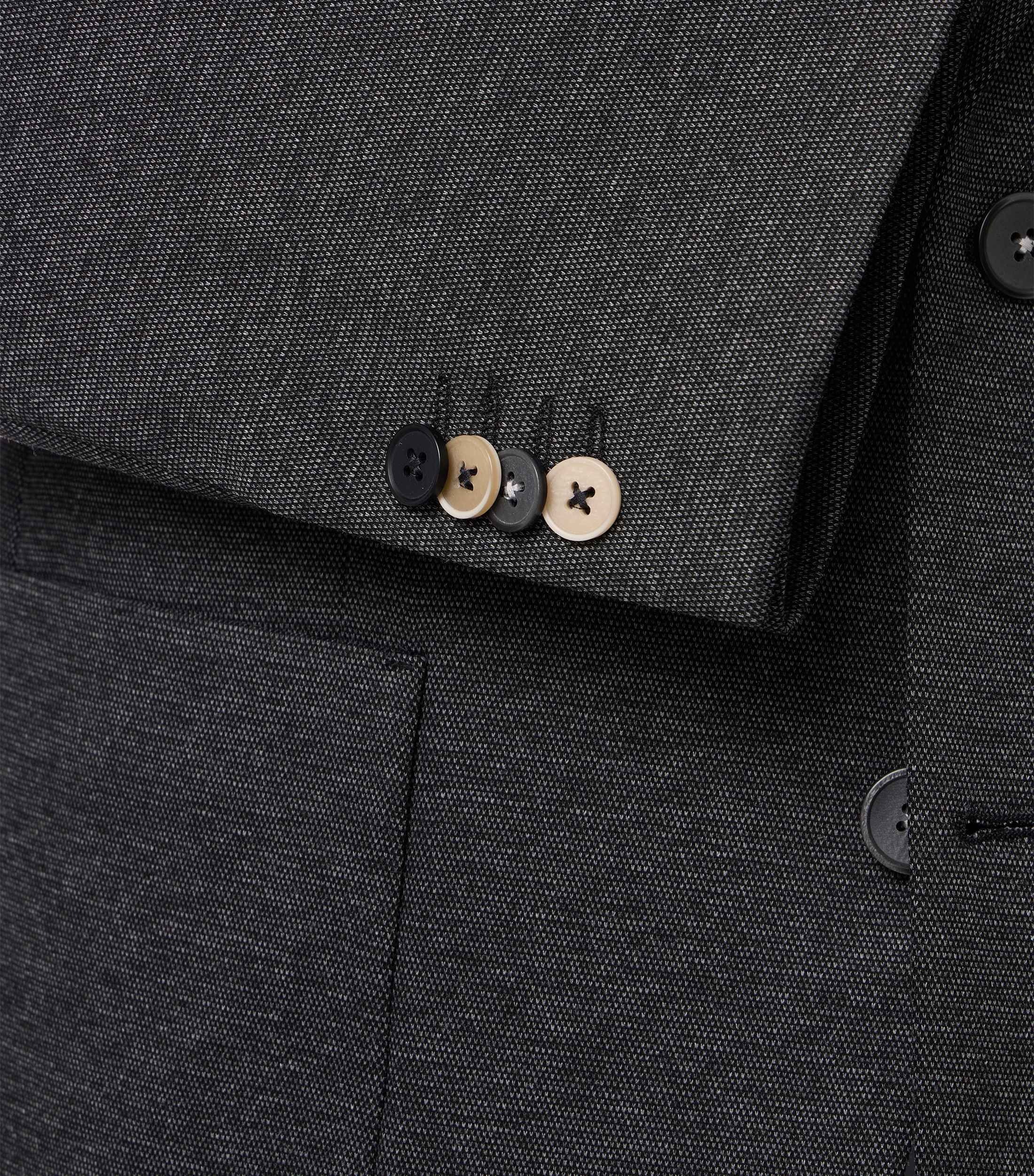 Sakko VENTI "VENTI Sakko uni", Herren, Gr. 25, grau (dunkelgrau), 50% Polyester, 24% Polyamid, 22% Viskose, 4% Elasthan, Sakkos Sakko 3
