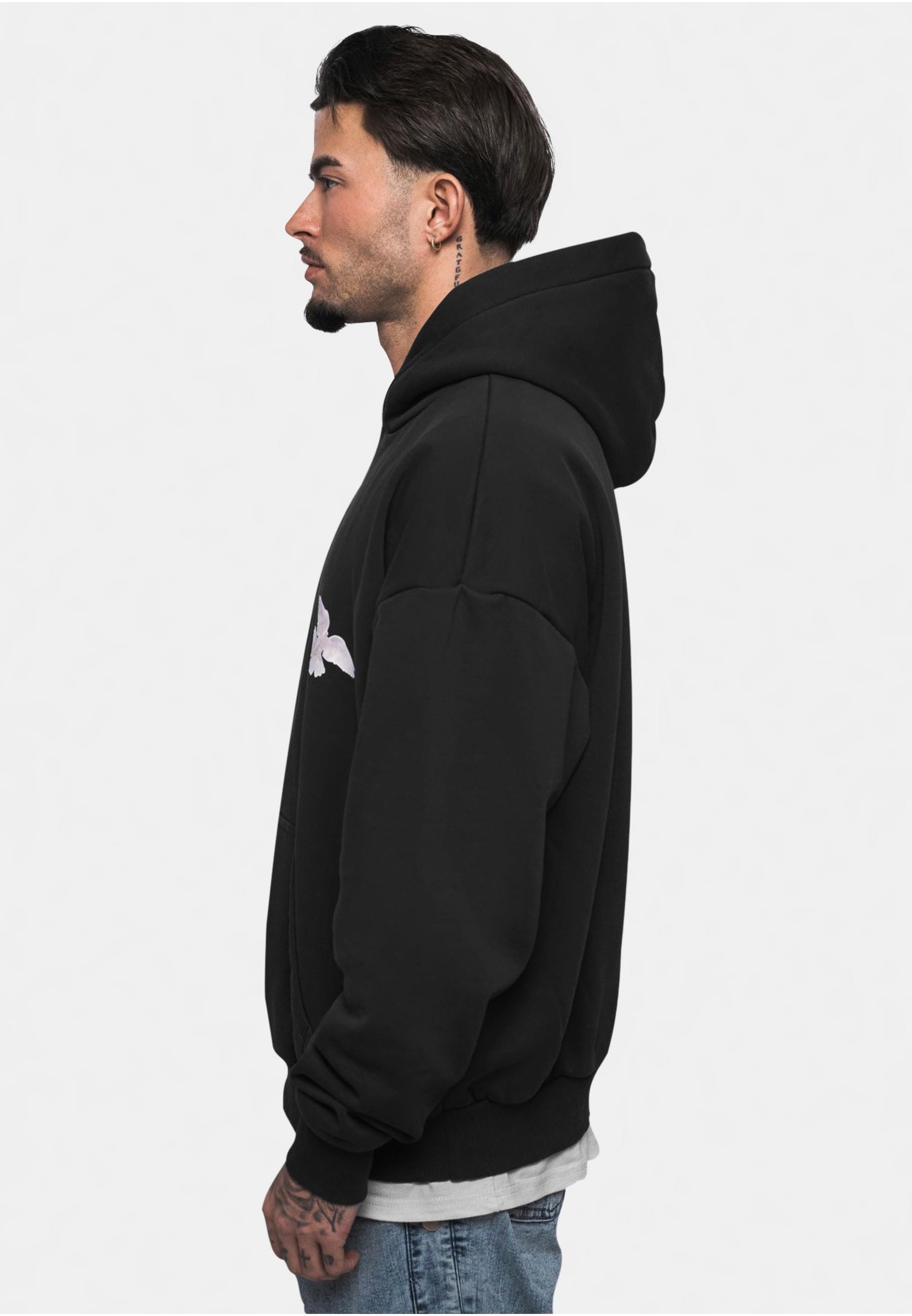 Dropsize Kapuzensweatshirt »Dropsize Herren Heavy Oversize Doves Hoodie«, (1 tlg.)