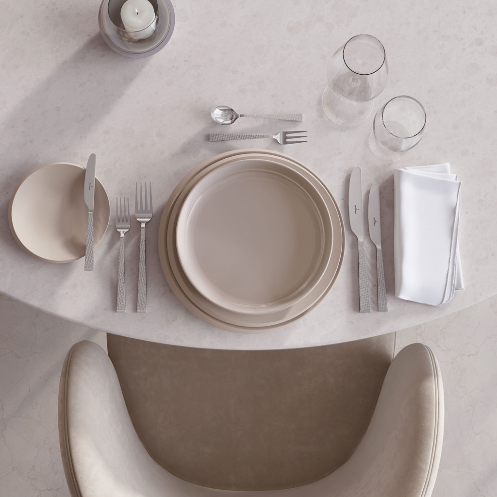 Villeroy & Boch Tafelmesser »Tafelmesser Blacksmith 231 mm 6er Set silber« Spülmaschinenfest