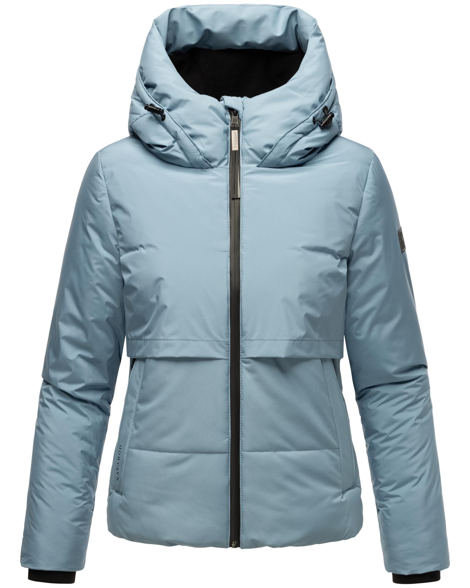Navahoo Steppjacke »Liebesküken XIV«, mit Kapuze, modische Damen Winterjacke mit Fleece-Innenfutter
