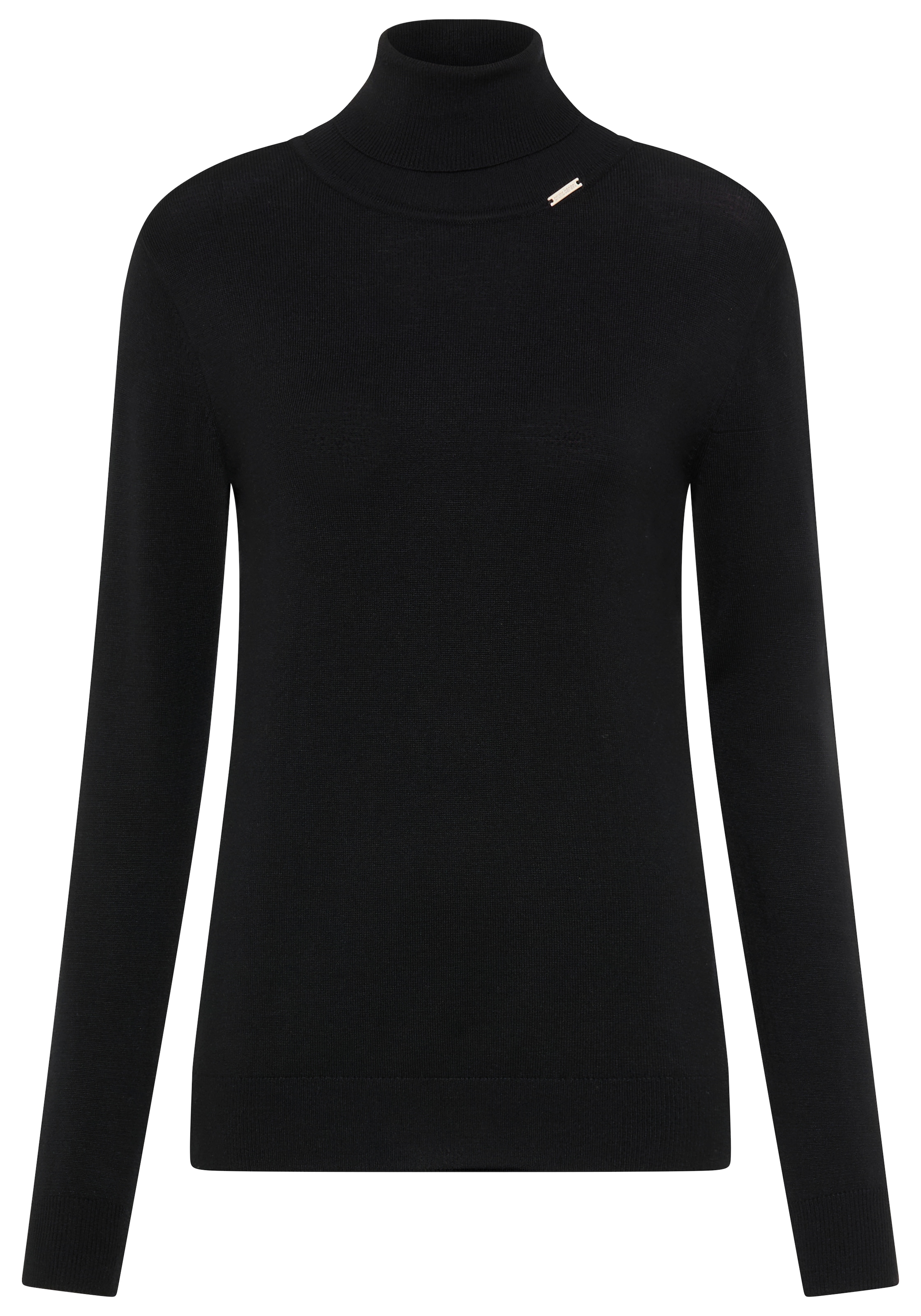 Bruno Banani Rollkragenpullover mit Metalllogo