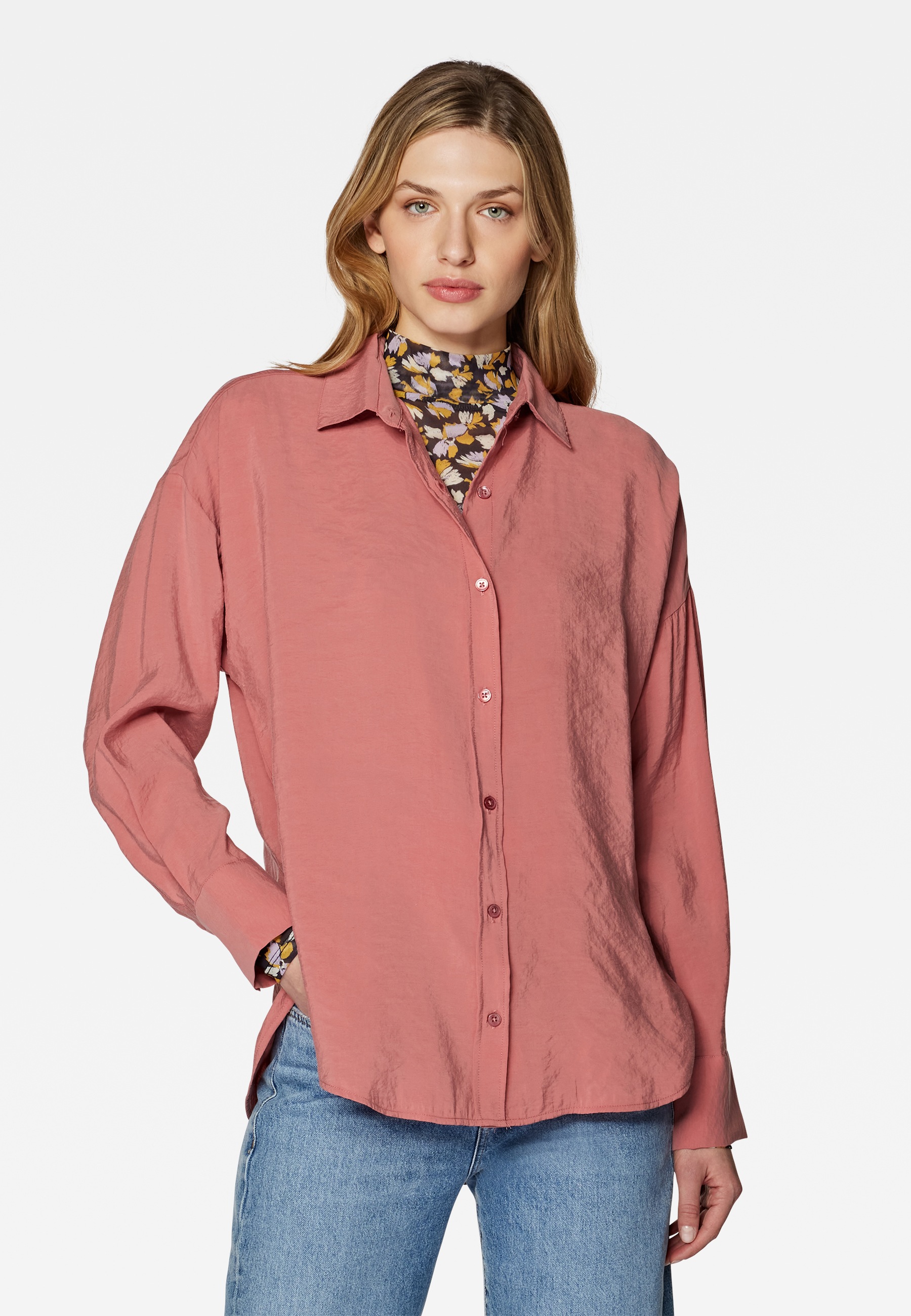 Mavi Hemdbluse »LONG SLEEVE SHIRT«, Bluse aus Lux Touch