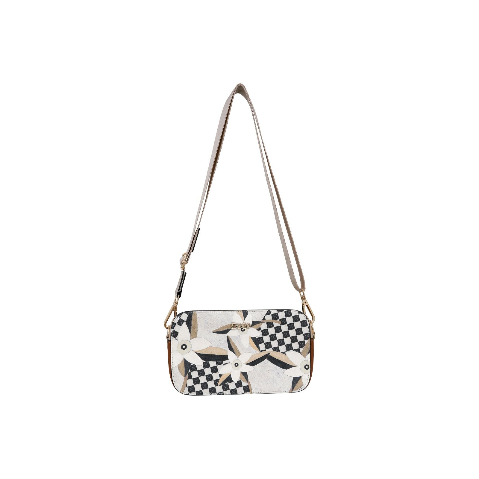 DOGO Handtasche »Mono Abendtasche Bloom And Grow Damen Umhängetasche« Handgefertigt