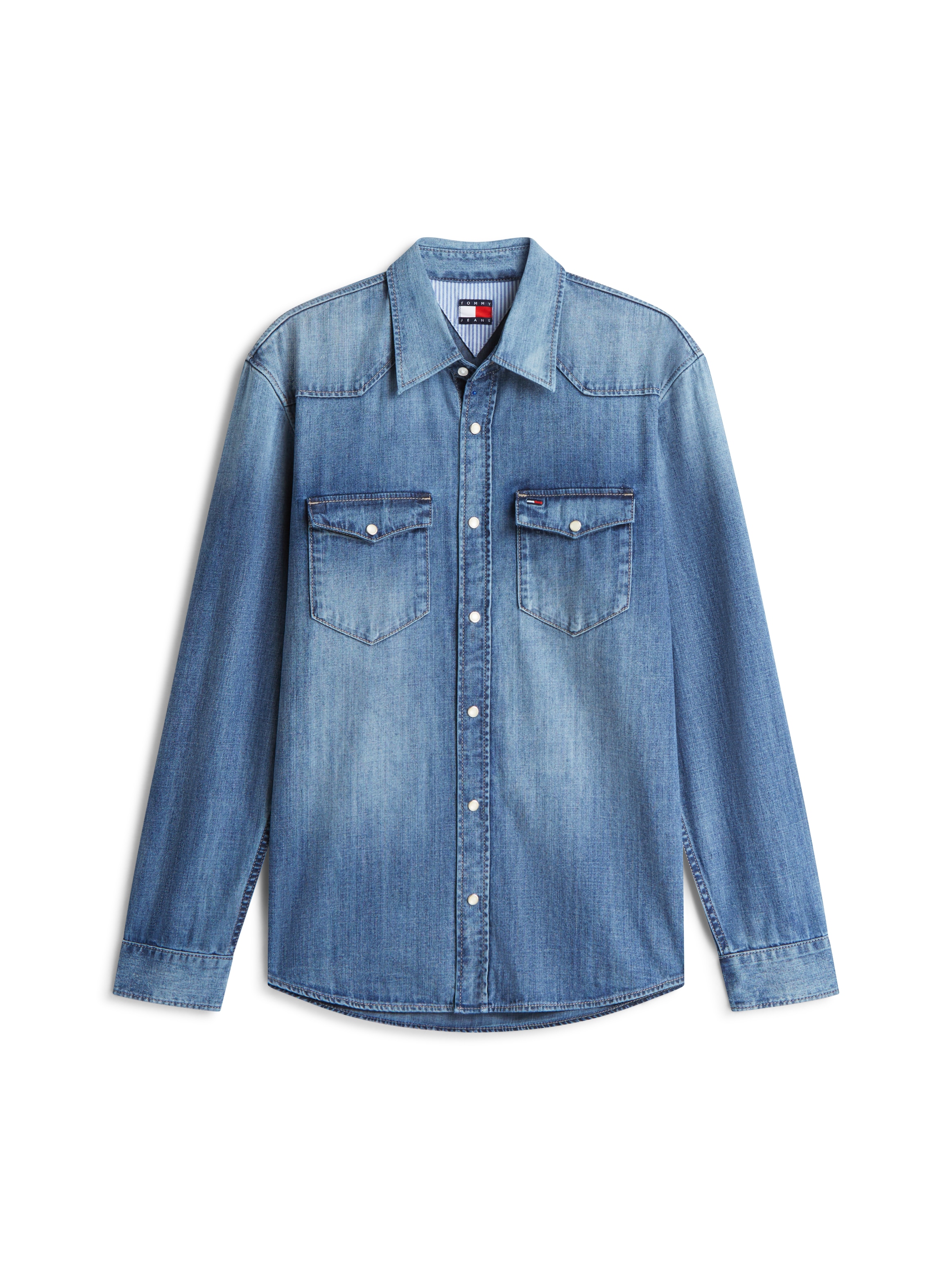 Tommy Jeans Jeanshemd »REGULAR DENIM WESTERN«