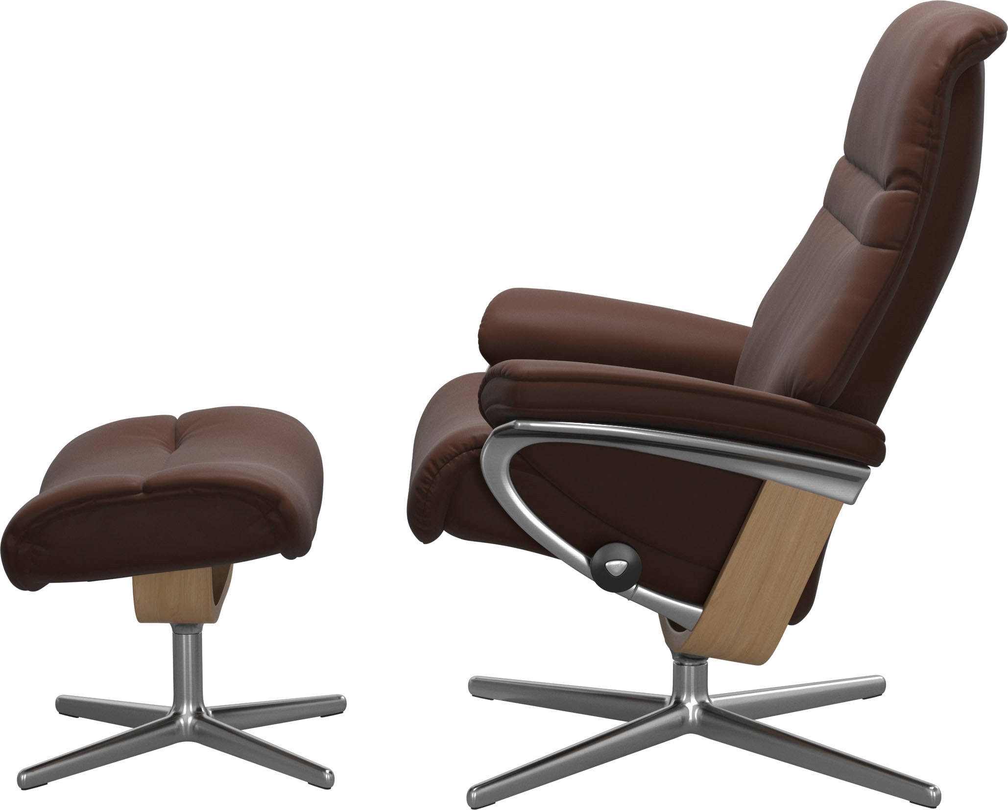 Stressless® Fußhocker »Sunrise«, mit Cross Base, Größe S, M & L, Holzakzent Eiche