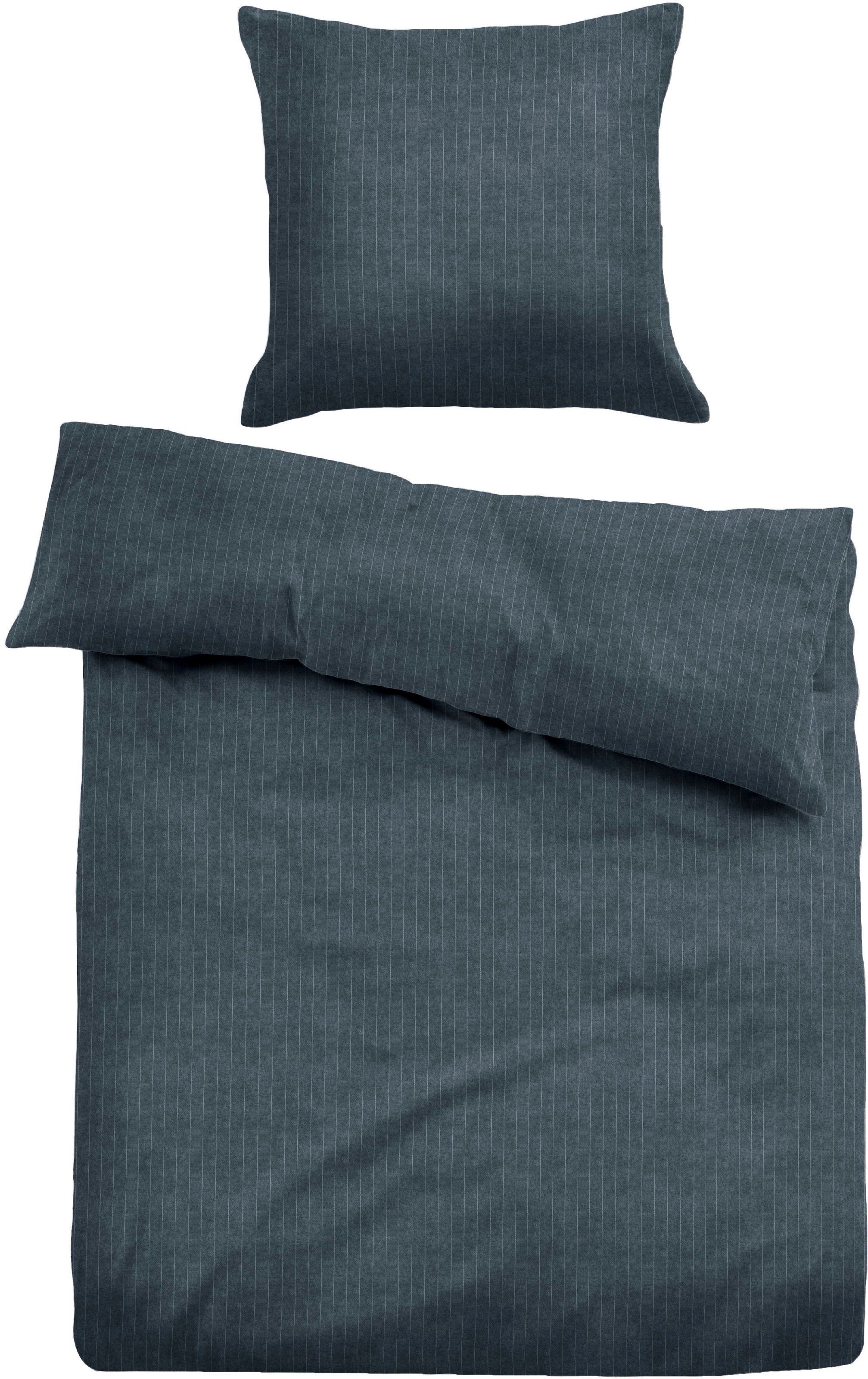 TOM TAILOR Bettwäsche »Alina Made in Germany, TOM TAILOR, in Biber (Flanell) Qualität, 100% Baumwolle (60% Recycling-Baumwolle + 40% neue Baumwolle), Reißverschluss, ganzjährig einsetzbar«, (2 tlg.)
