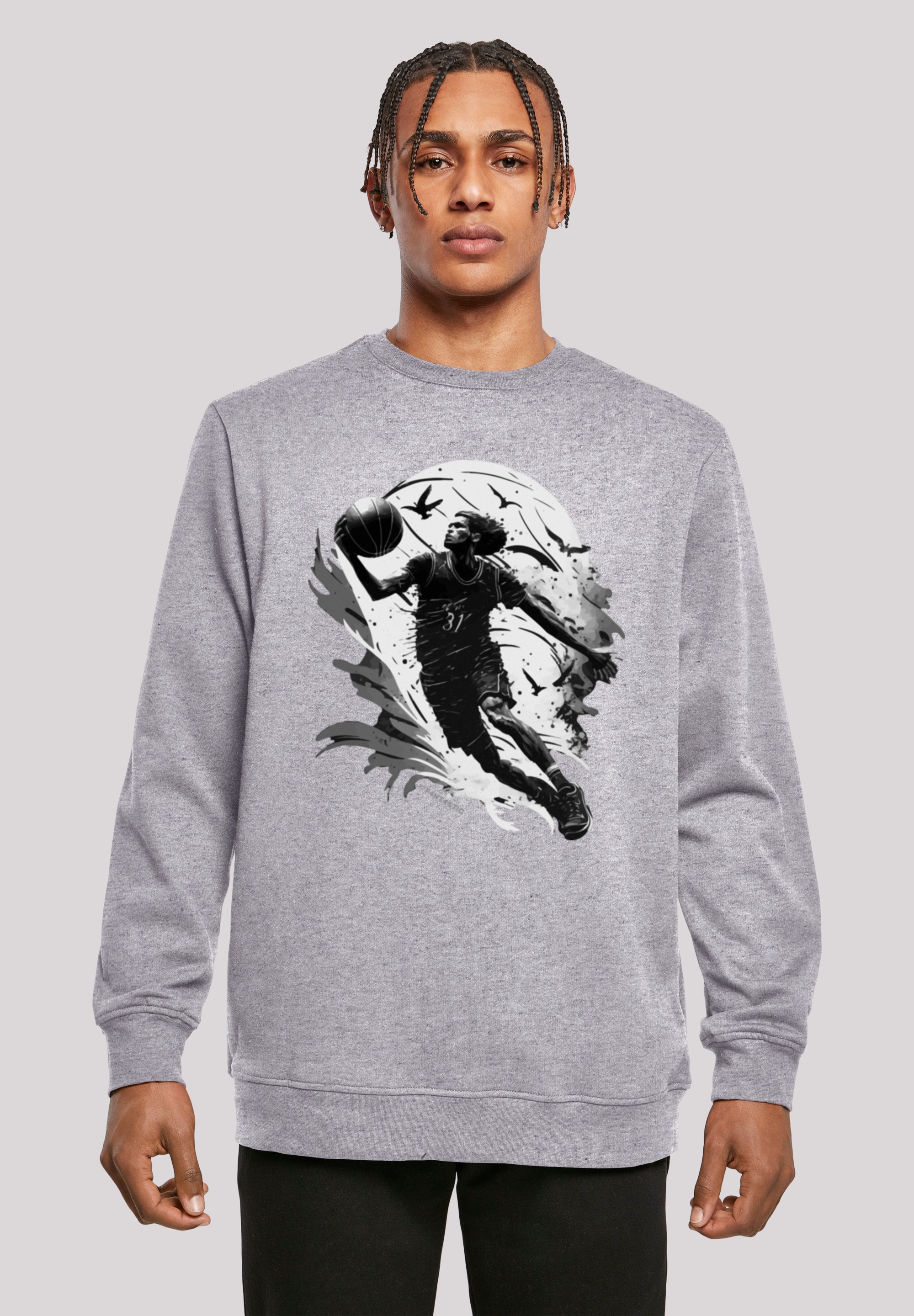 F4NT4STIC Kapuzenpullover "Basketball Spieler", Print