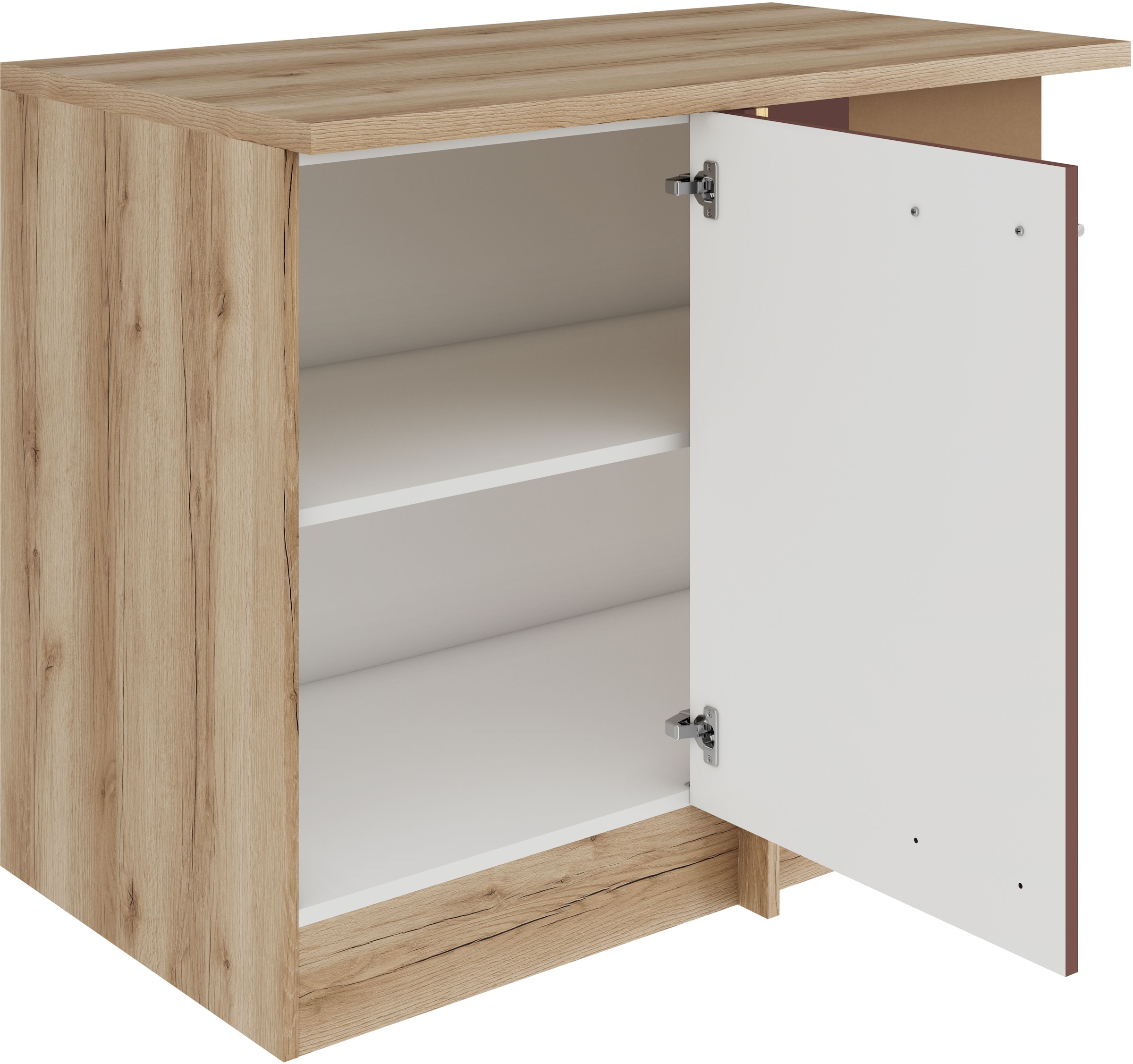 OPTIFIT Eckunterschrank »Bella«, Breite 100 cm, Türanschlag wechselbar