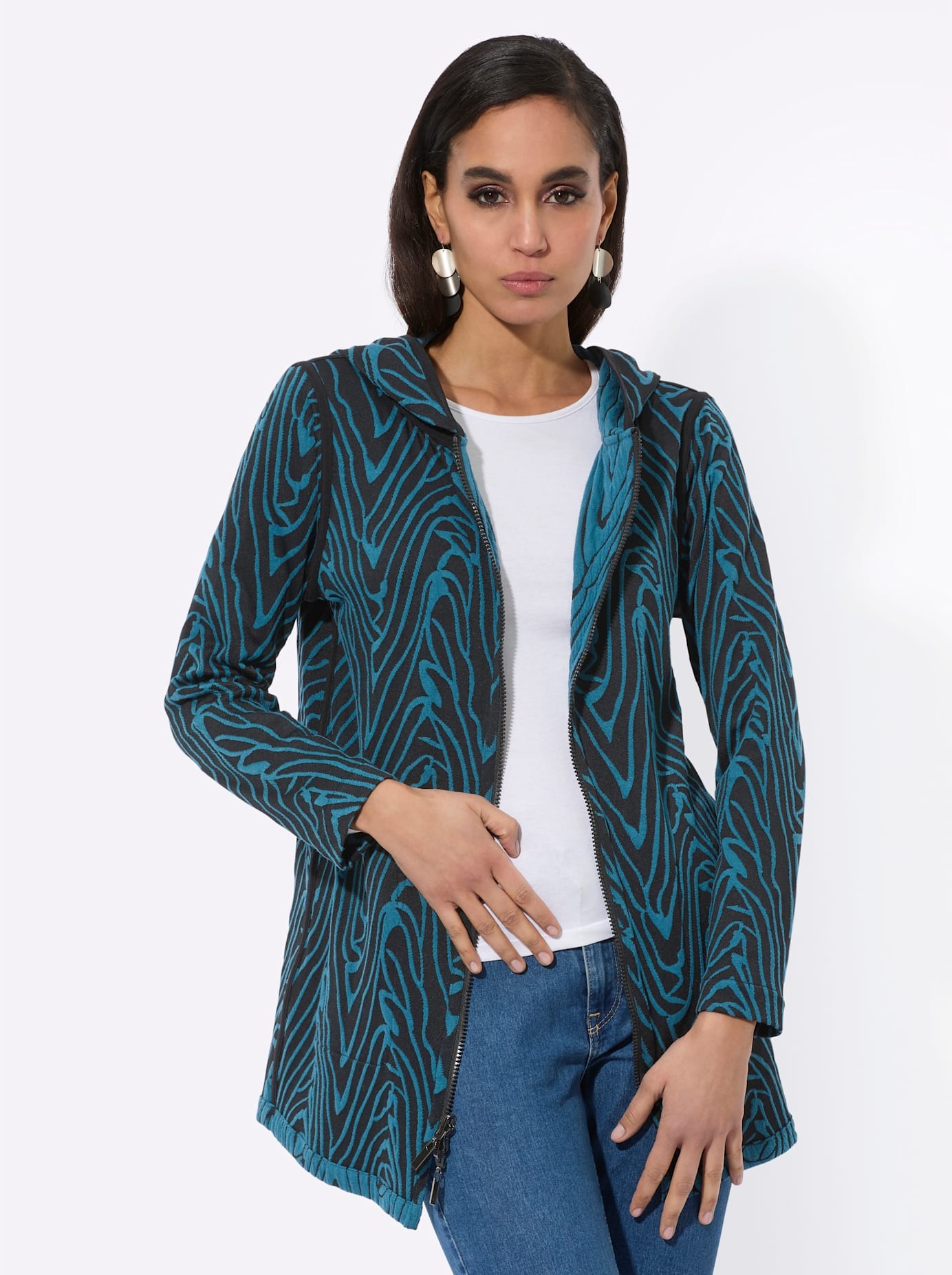 creation L Shirtjacke "Wende-Shirtjacke", 1 Stk. günstig online kaufen