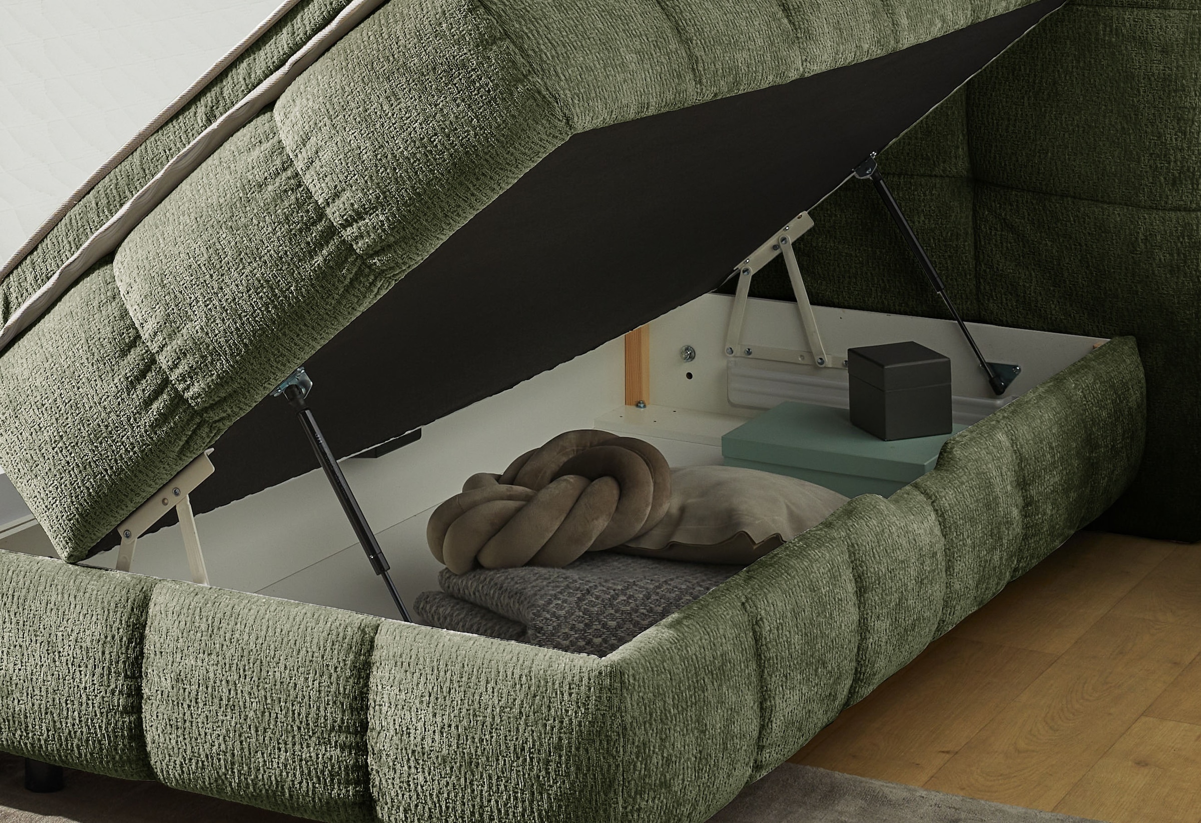 Jockenhöfer Gruppe Boxbett »Molly in der Breite 180cm, inkl. Bettkasten« 7-Zonen-TTFK-Matratze, Kaltschaum-Topper, verschiedenen Farben