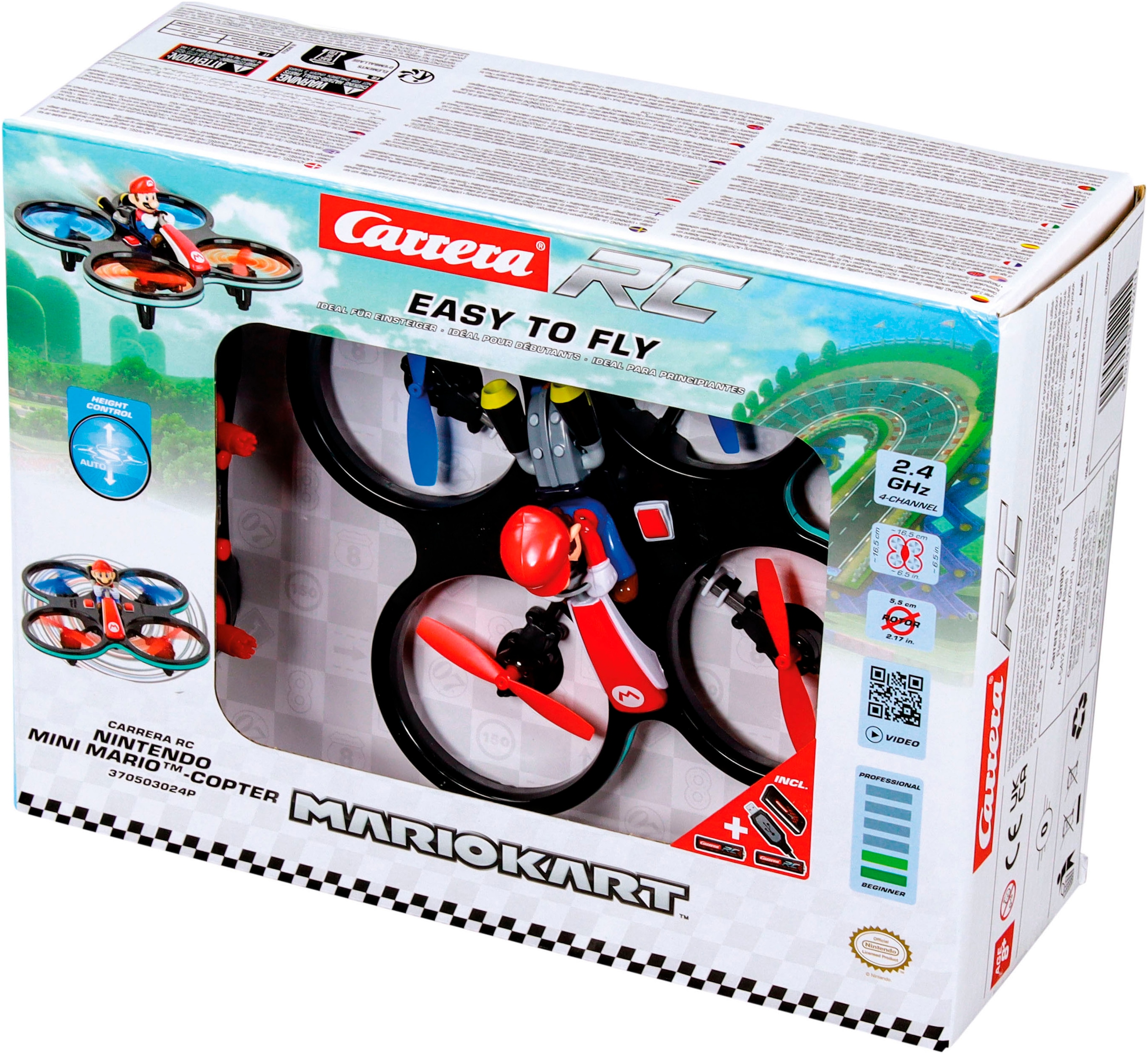 Carrera® RC-Quadrocopter »Carrera® RC, Mini RC Mario-Copter, 2,4 GHz«